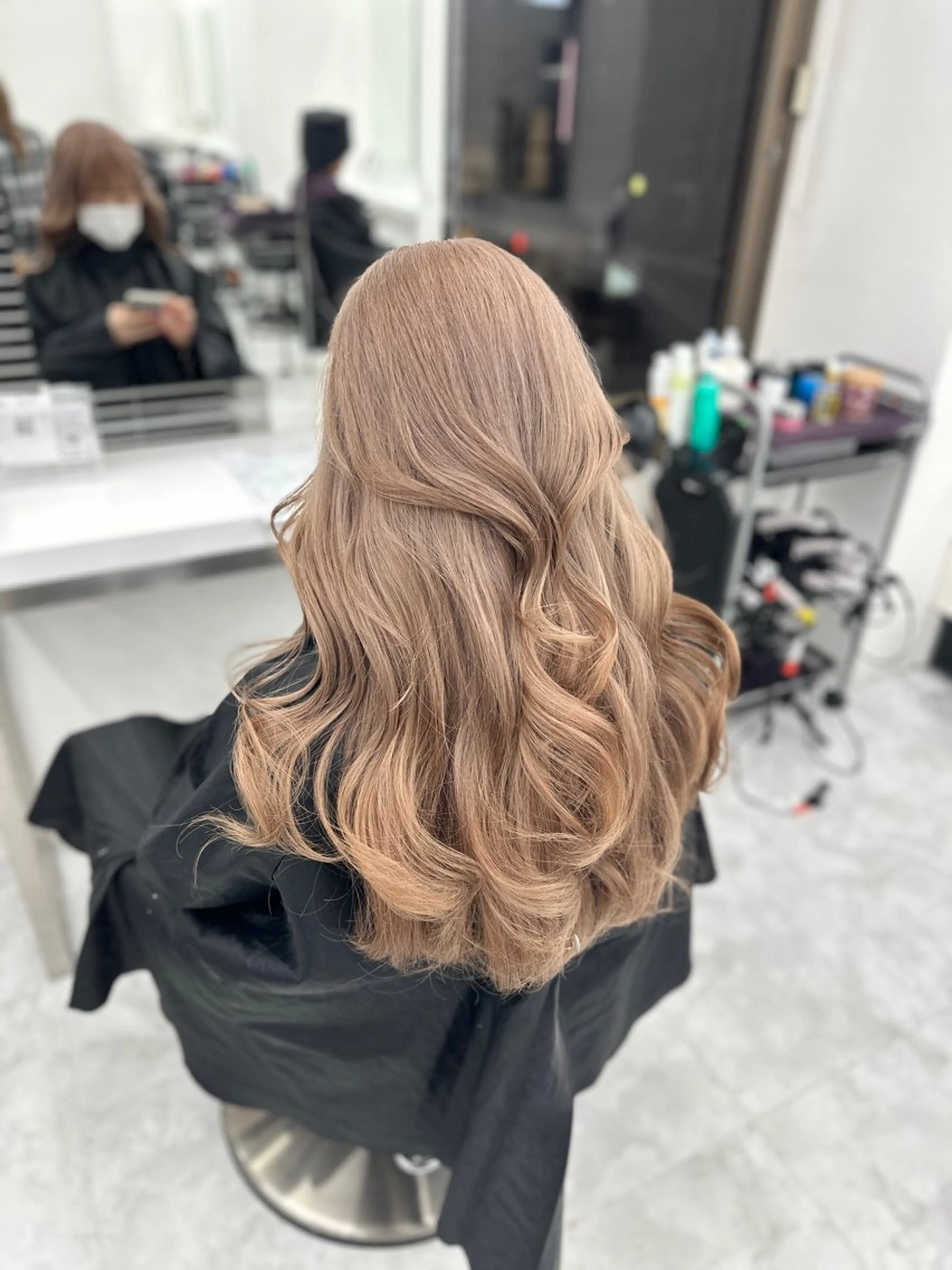 ロング カラー パーマ ヘアアレンジ メンズ キッズ ♥️韓国ヘア レイヤー♥️ゆりのヘアスタイル