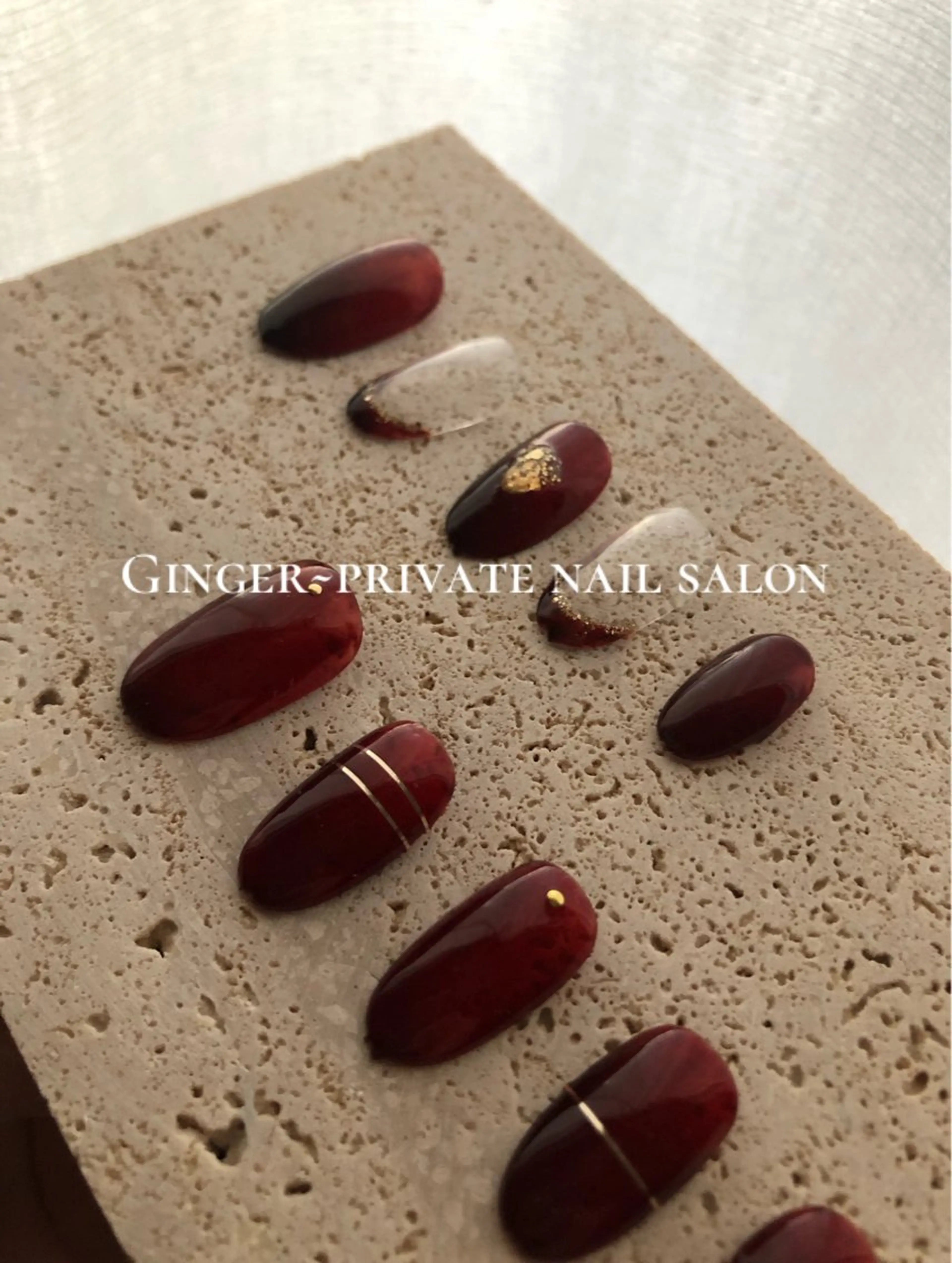 ネイル フットネイル グラデーション ニュアンスネイル オフィスネイル GinGer nail salonのネイルデザイン