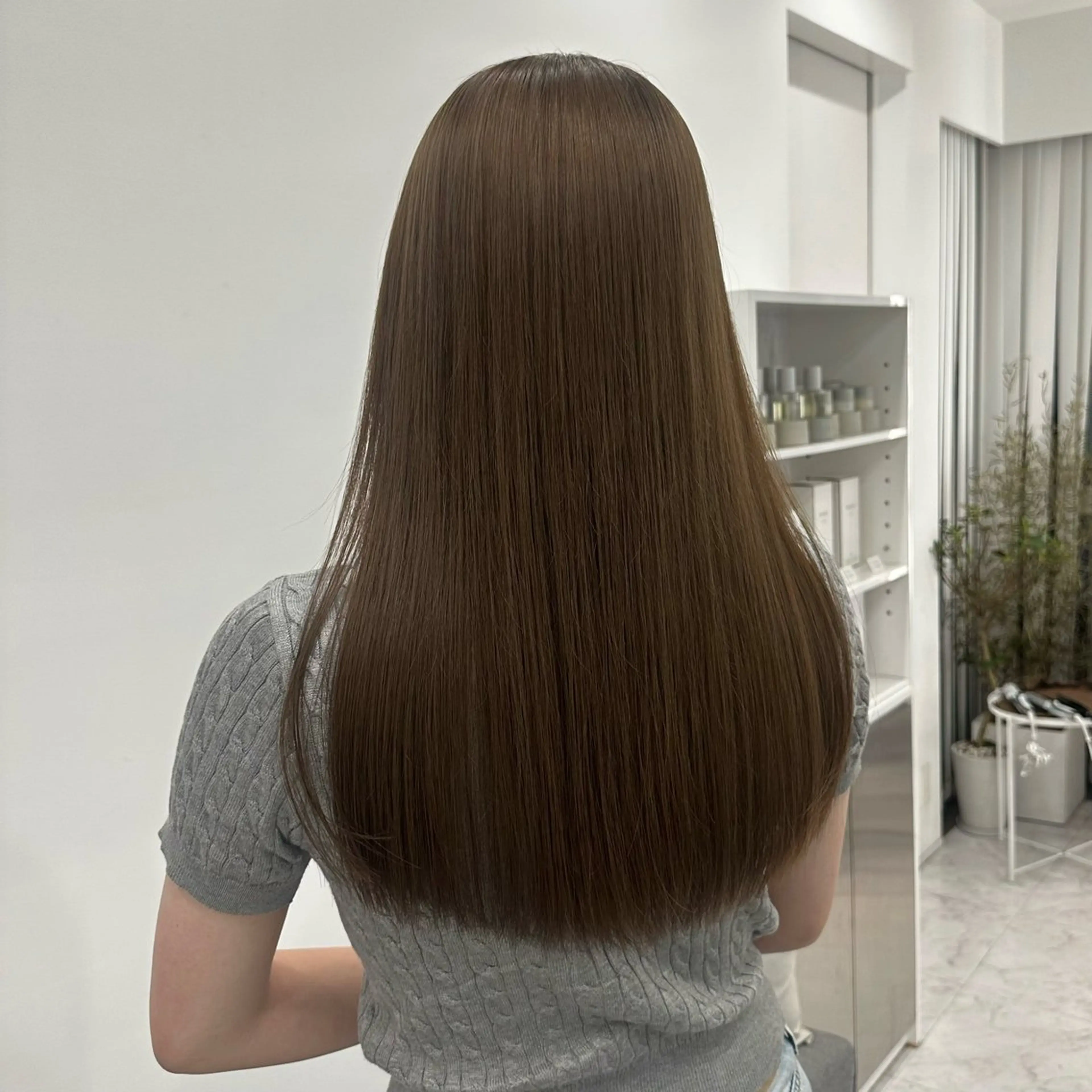 ロング カラー 縮毛矯正 縮毛矯正 トリートメント CITY louwe 脇坂彩音のヘアスタイル