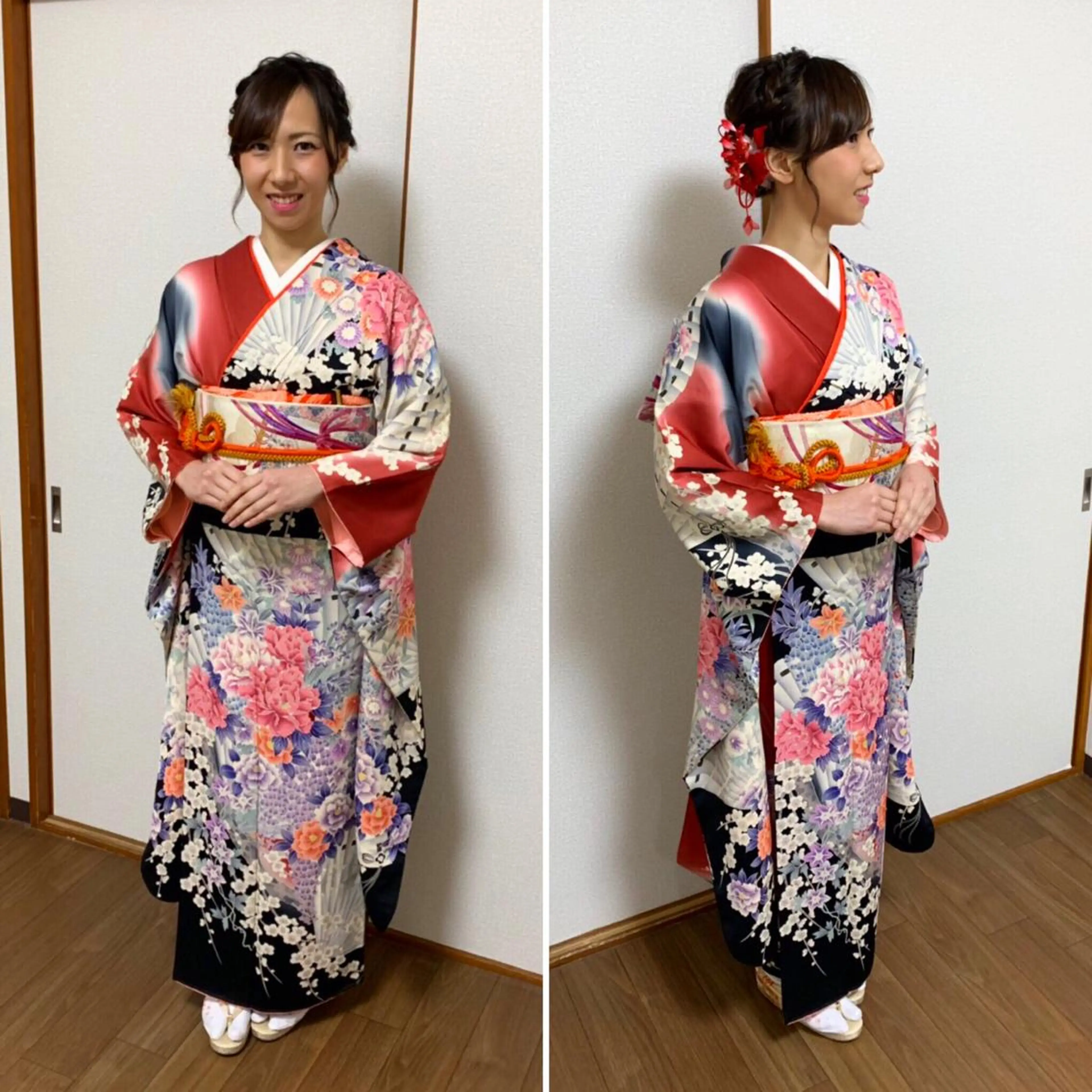 ミディアム ヘアアレンジ 着付け KANA カナのマツエク・マツパデザイン