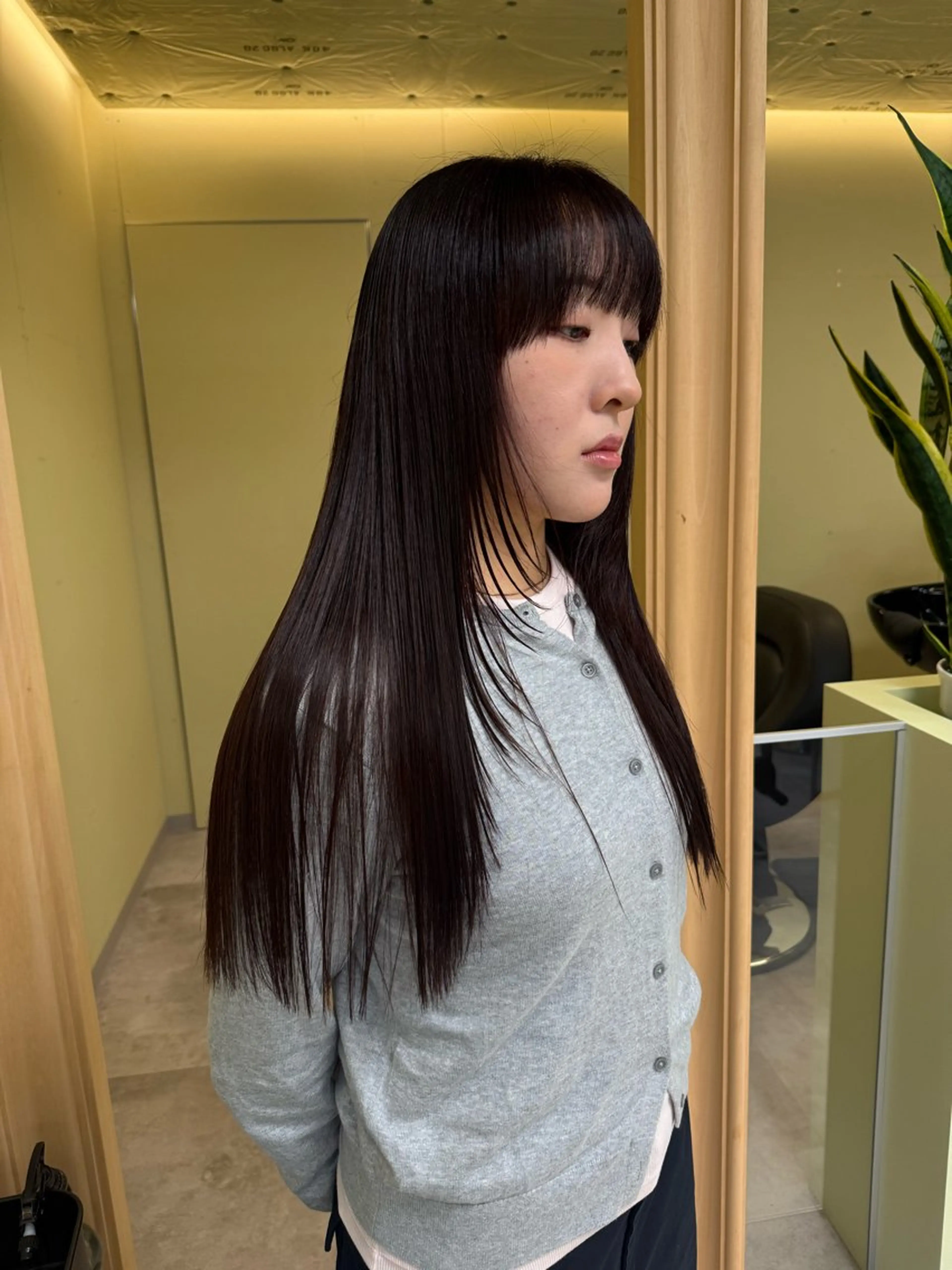 ロング カラー カット ヘアカラー トリートメント 伶風/デザインカット /ボブ/透明感カラーのヘアスタイル