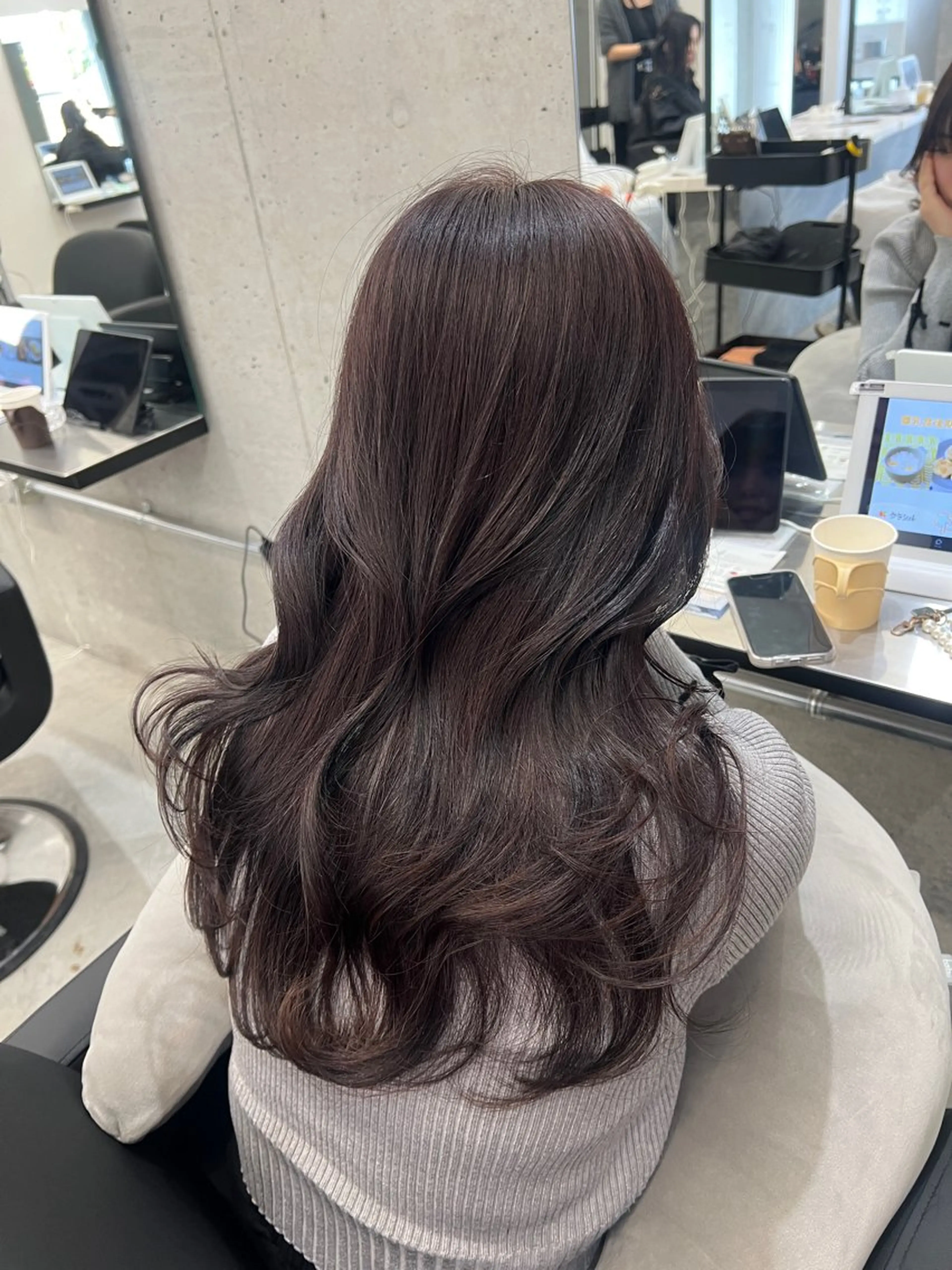 ロング カラー ブリーチ 透明感カラー ハイトーンカラー ブリーチなしカラー 髪質改善 カット ヘアカラー トリートメント 頓所 大昂のヘアスタイル