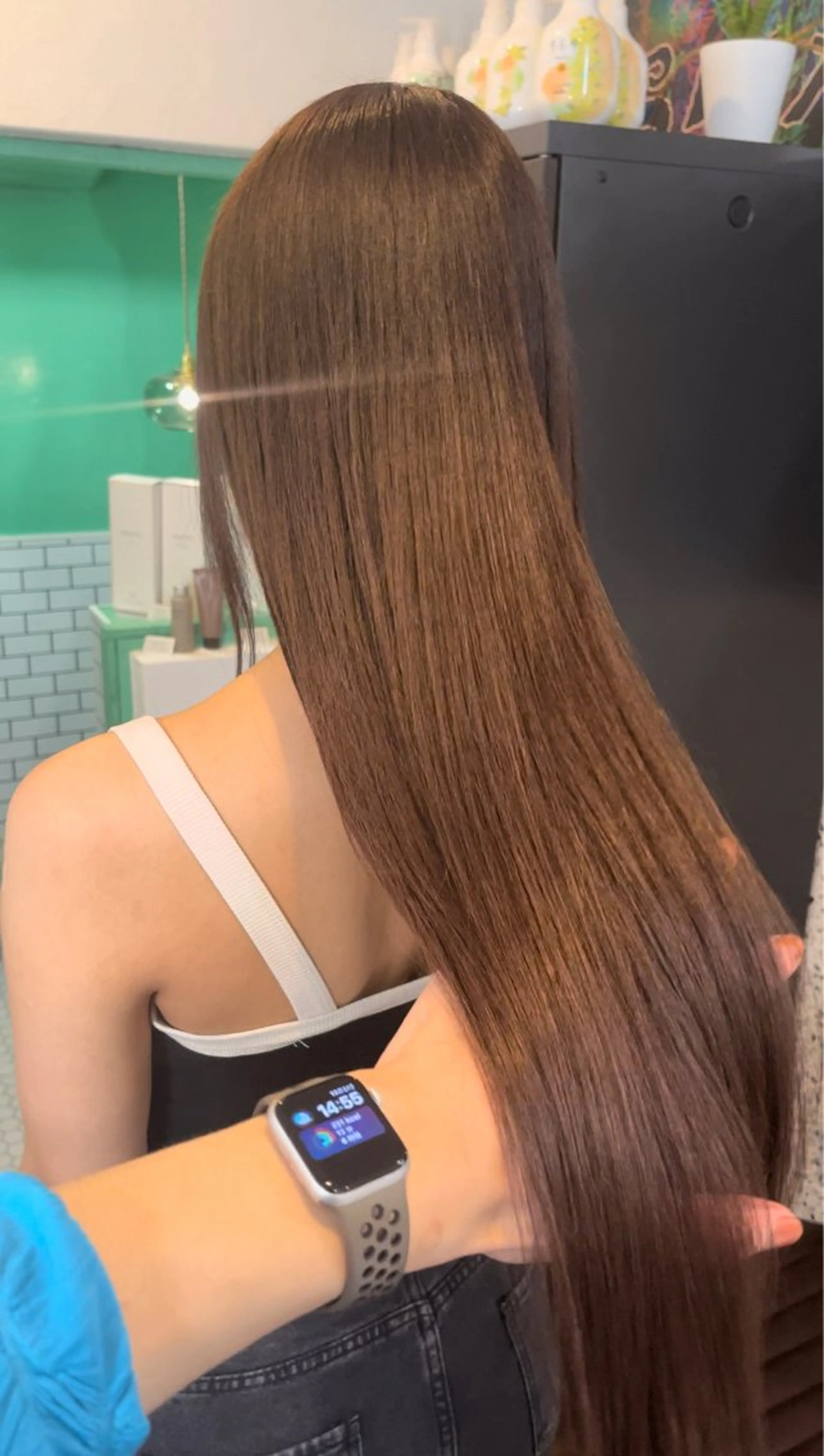 ミディアム カラー ベージュカラー ブリーチ デザインカラー ダブルカラー ハイトーンカラー 💖艶髪ブリーチ髪質 改善💖ケンシンのヘアスタイル