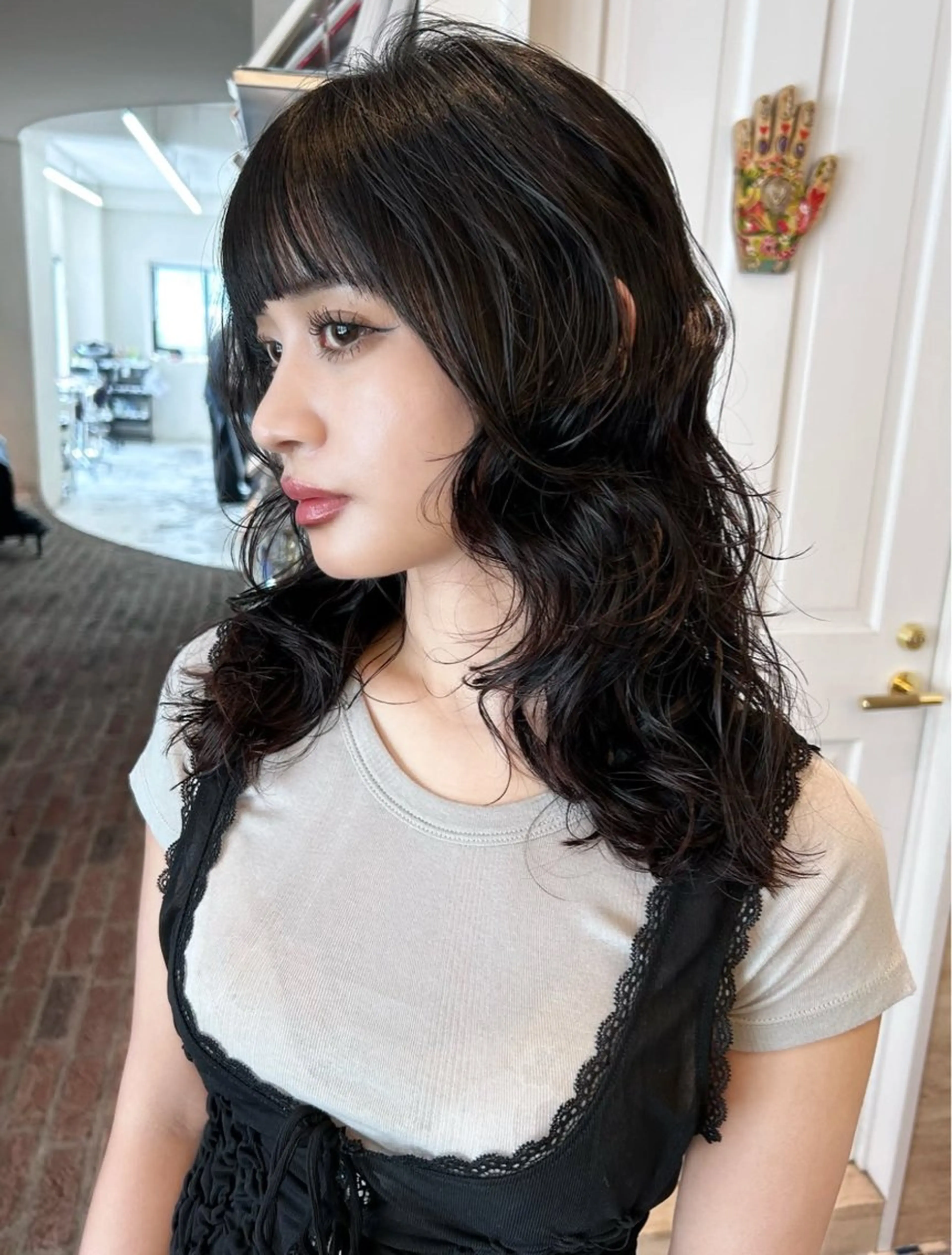 ミディアム カット パーマ A M Iのヘアスタイル