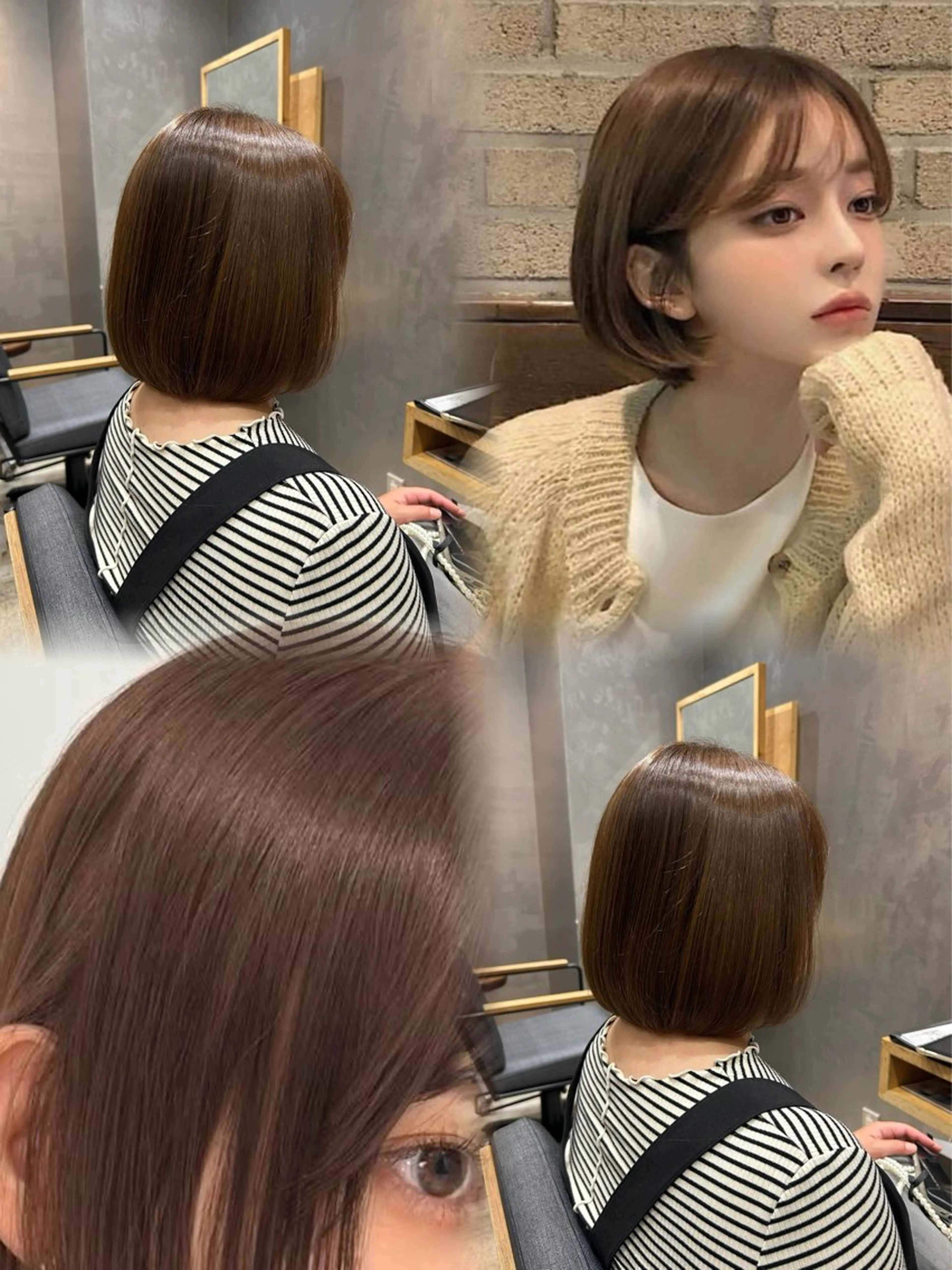 カラー ベージュカラー 縮毛矯正 心斎橋🤍inity KIKOのヘアスタイル