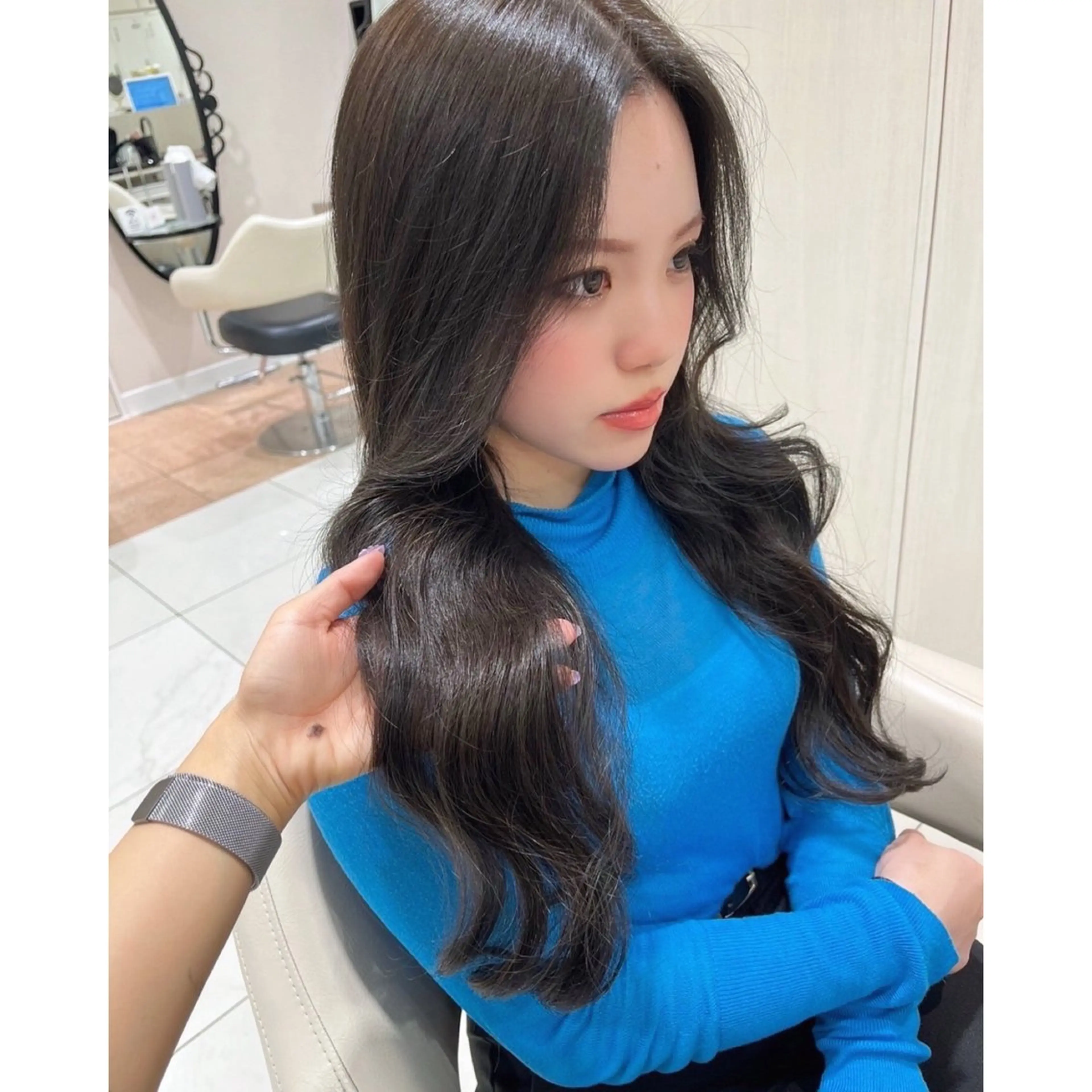 ロング カラー 韓国ヘア 🎀中川綾乃🎀のヘアスタイル