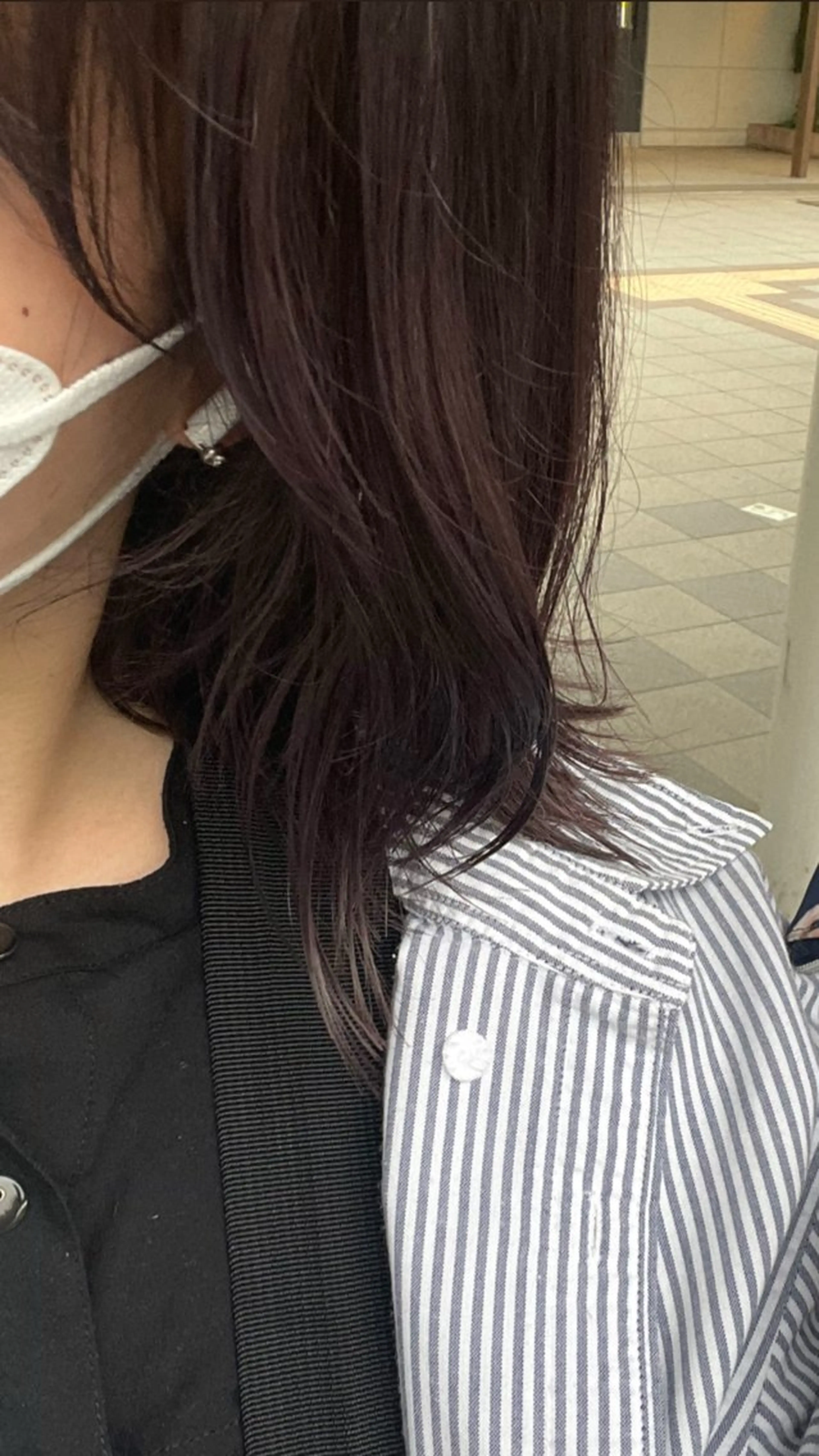 ミディアム カラー ブリーチ ラベンダーカラー ヘアカラー AmiLi Azusaのヘアスタイル