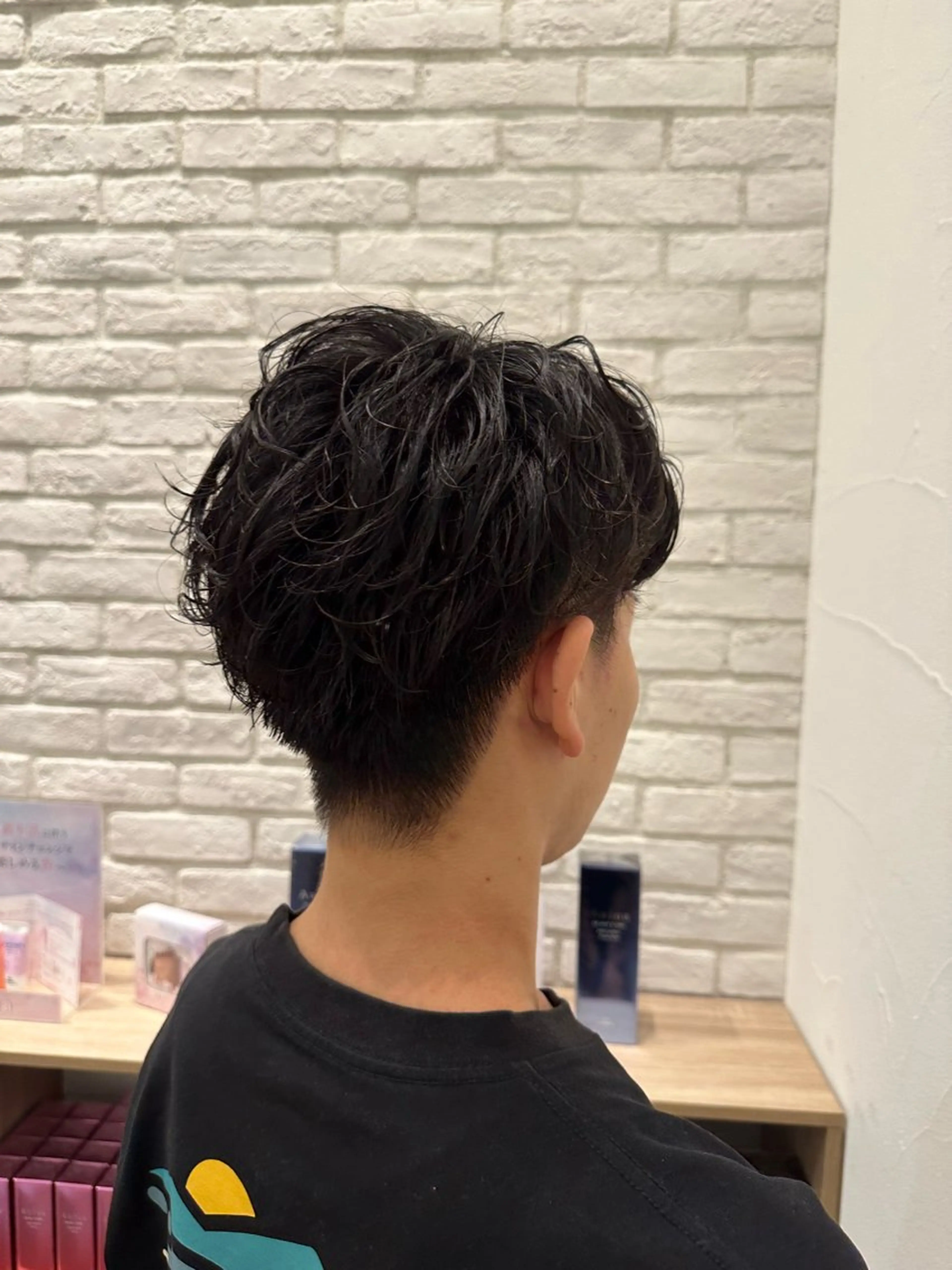 パーマ メンズ カット パーマ Ash中目黒 森田みなみのヘアスタイル