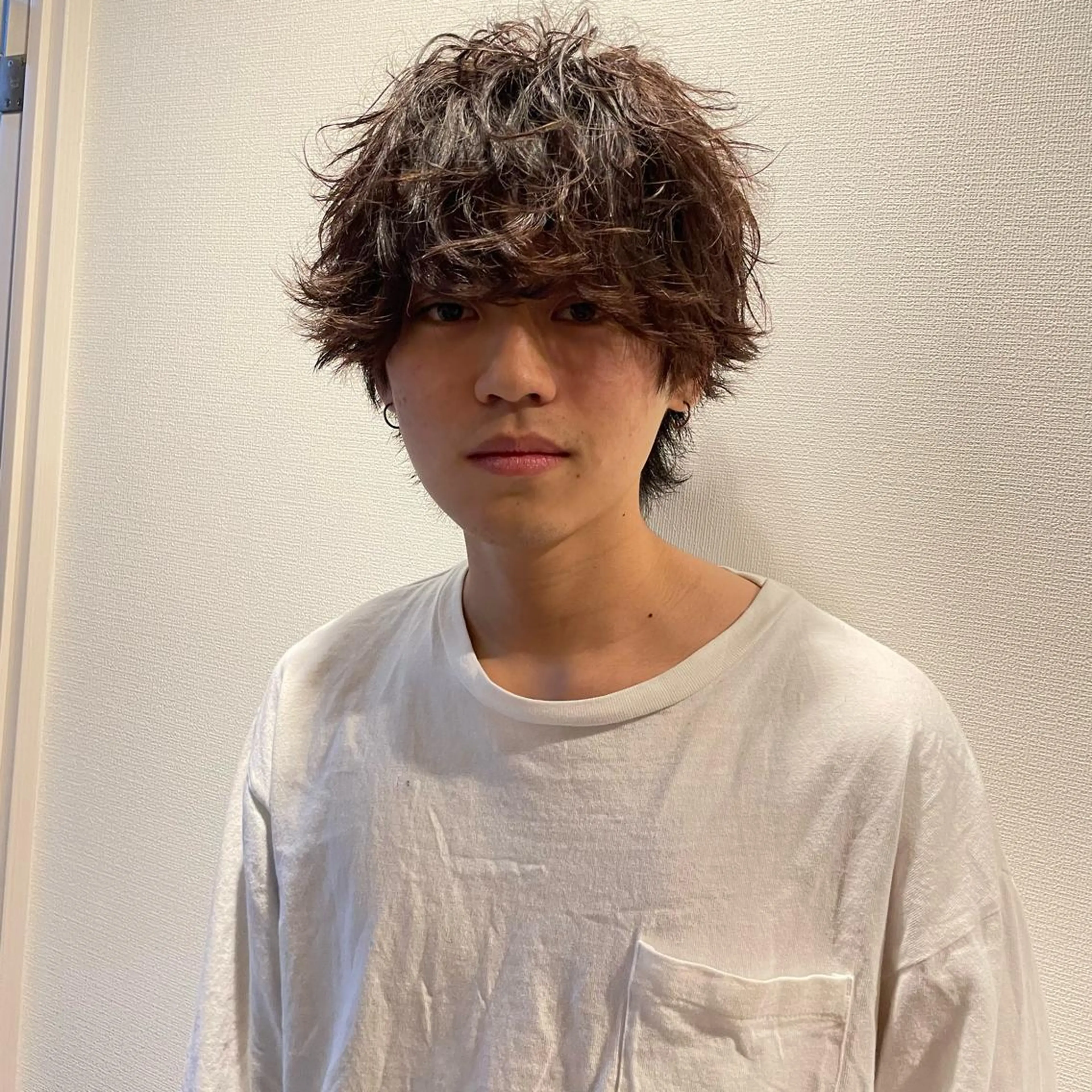 ショート ヘアアレンジ メンズ 外ハネヘア ブリーチエクステ 🎩カズキ🎩のヘアスタイル