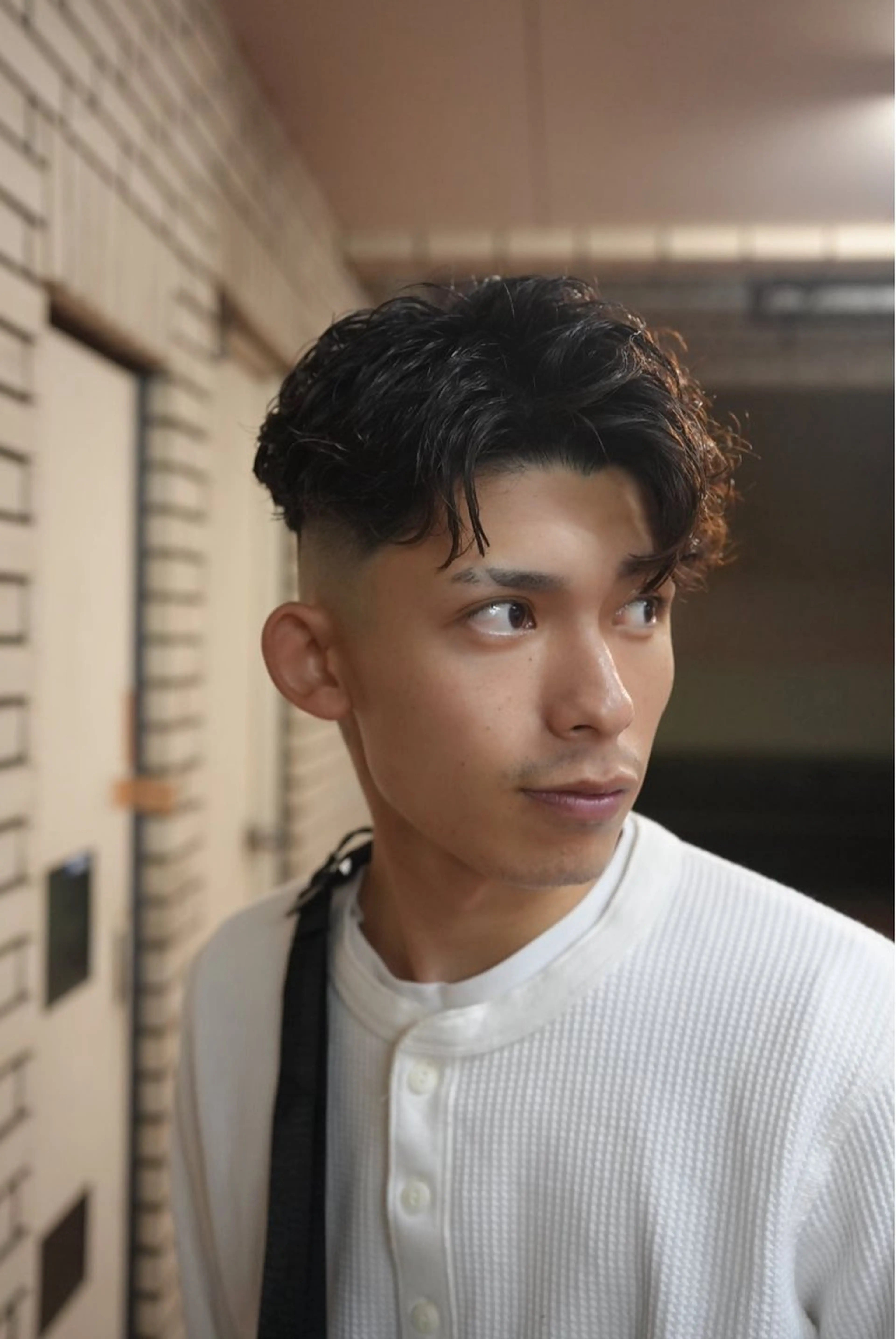 ミディアム パーマ メンズ ミディアムパーマ メンズパーマ カット パーマ トリートメント ヘアセット Men's salon ANSWER所属・メンズサロン ANSWERのヘアスタイル