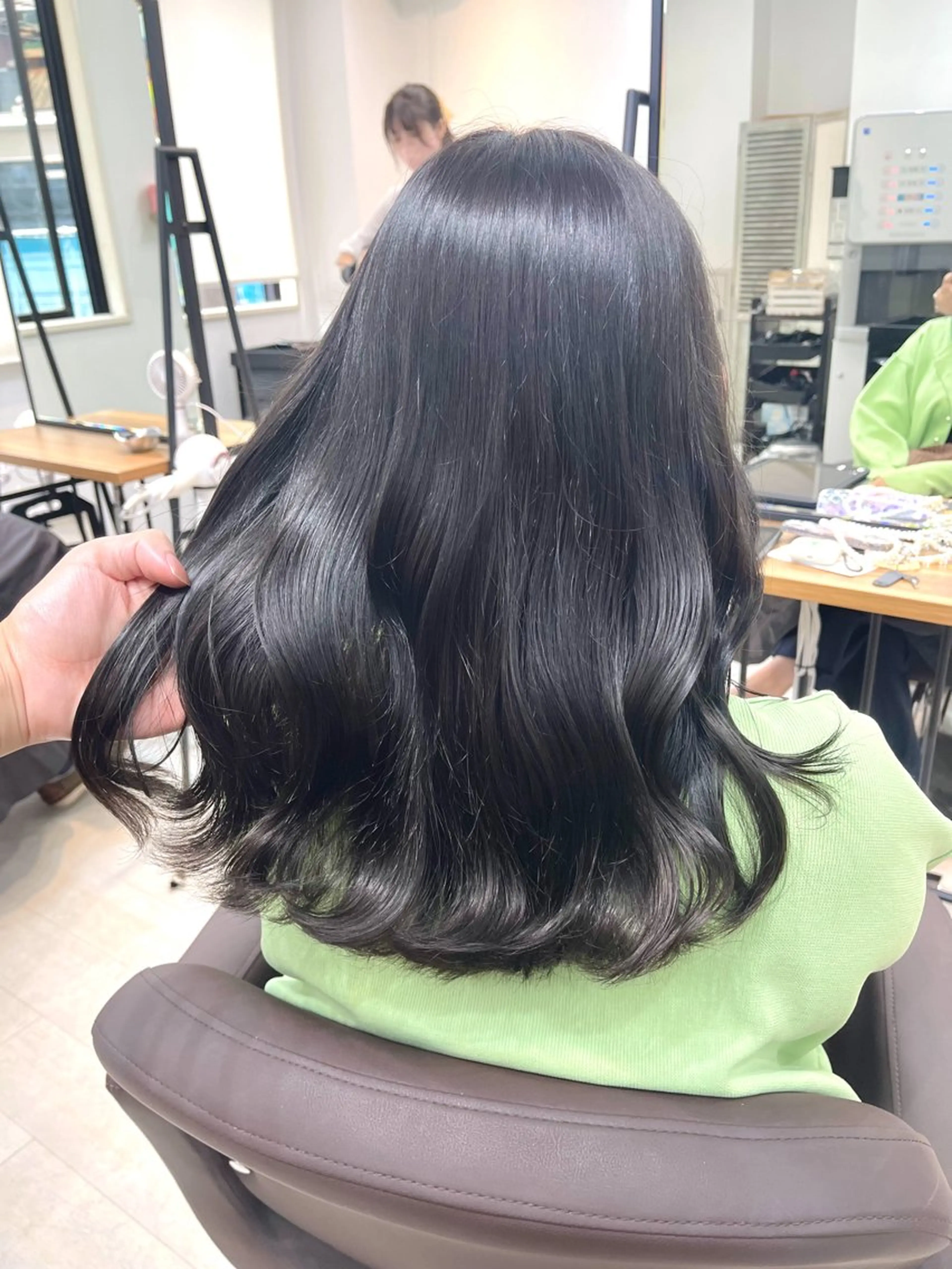 ロング ヘアカラー トリートメント ヘッドスパ ヘアセット I S所属・🌿透明感カラー 縮毛矯正✨かずきのヘアスタイル