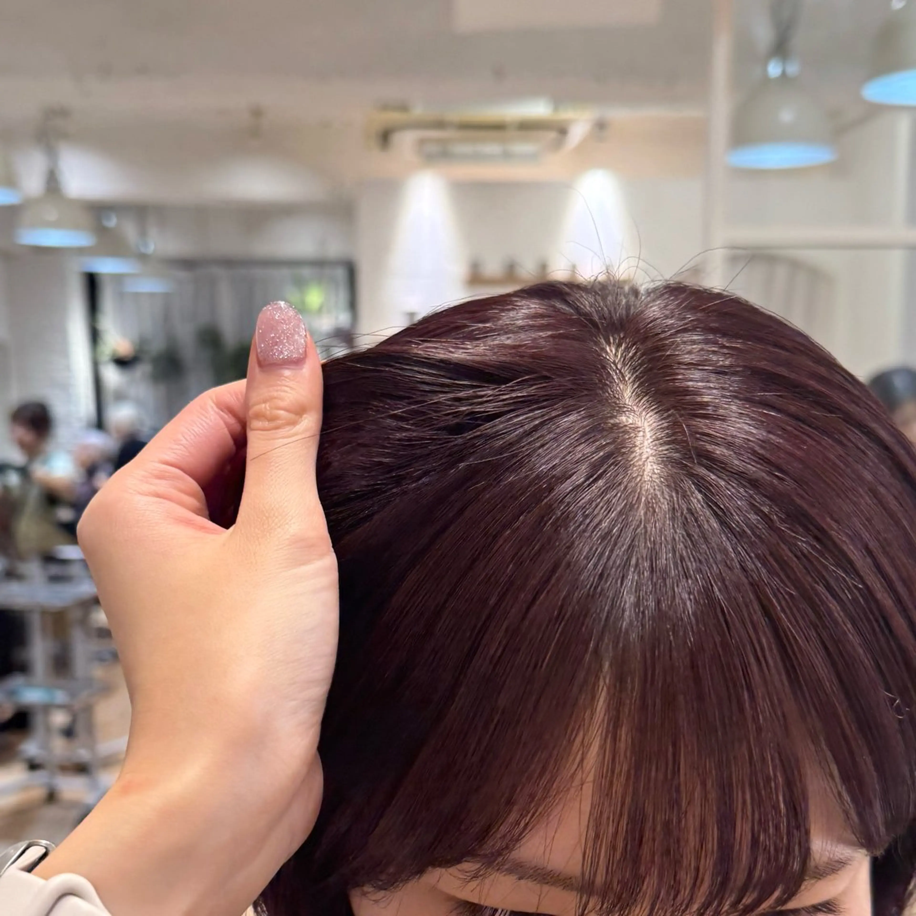 ミディアム ヘアカラー Lomalia もえかのヘアスタイル