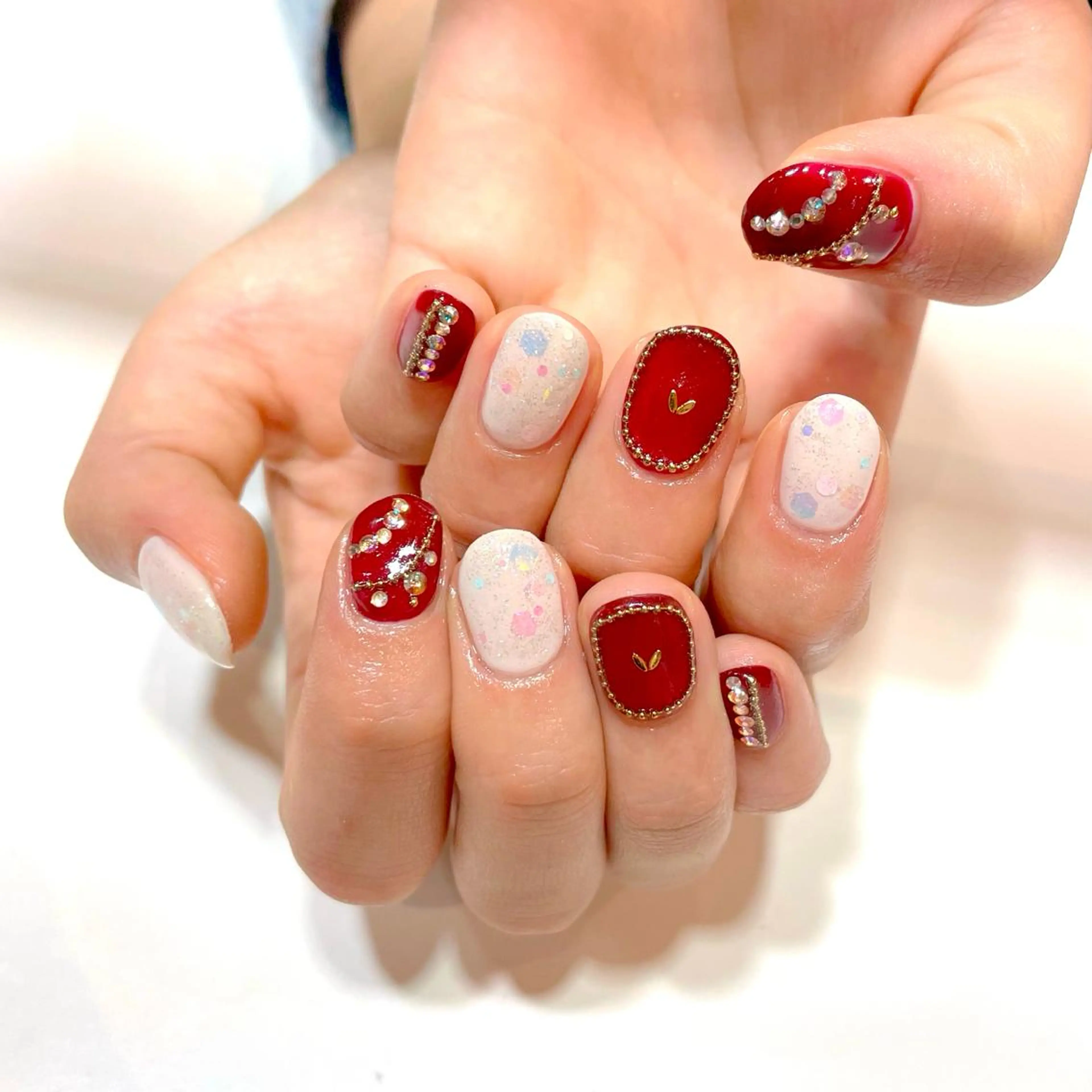 ネイル 持ち込み 冬ネイル クリスマス MADDY NAILS所属・MADDYNAILS ✴︎柏痛ネイルのネイルデザイン