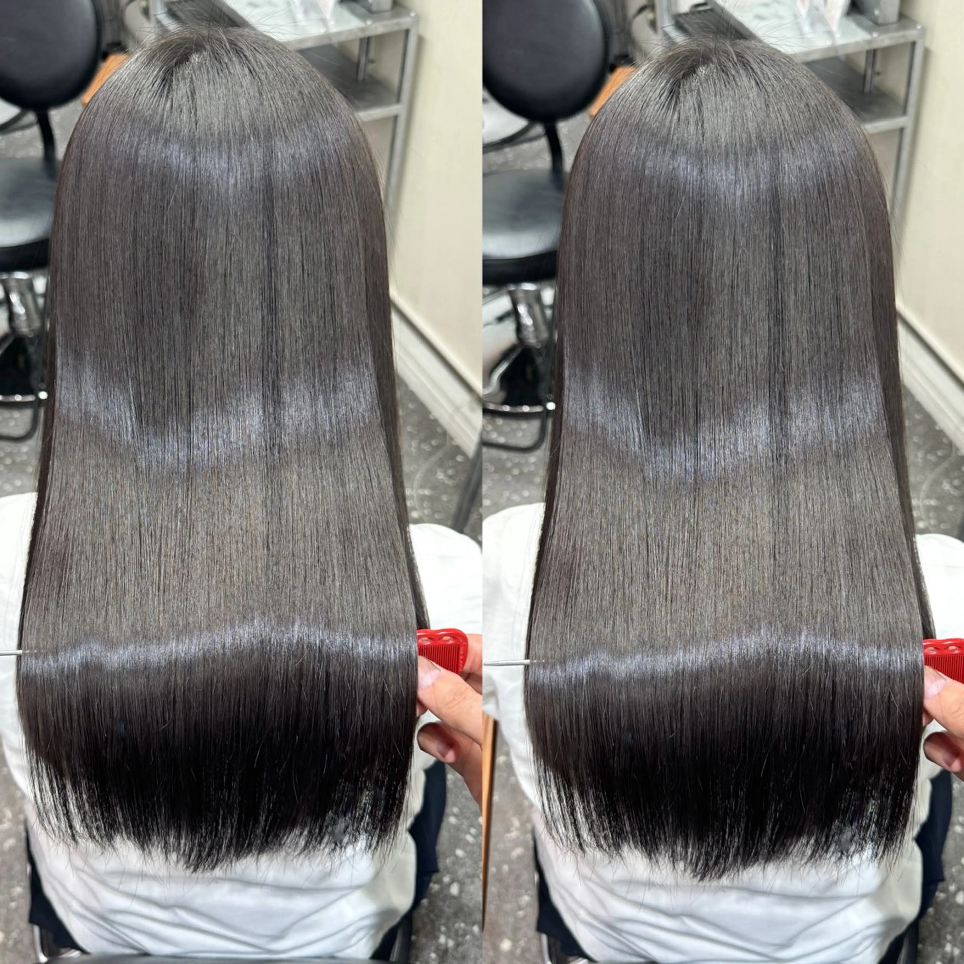 ロング カット 縮毛矯正 トリートメント 髪質改善女性支持率 Ｎｏ．1💍yasuのヘアスタイル