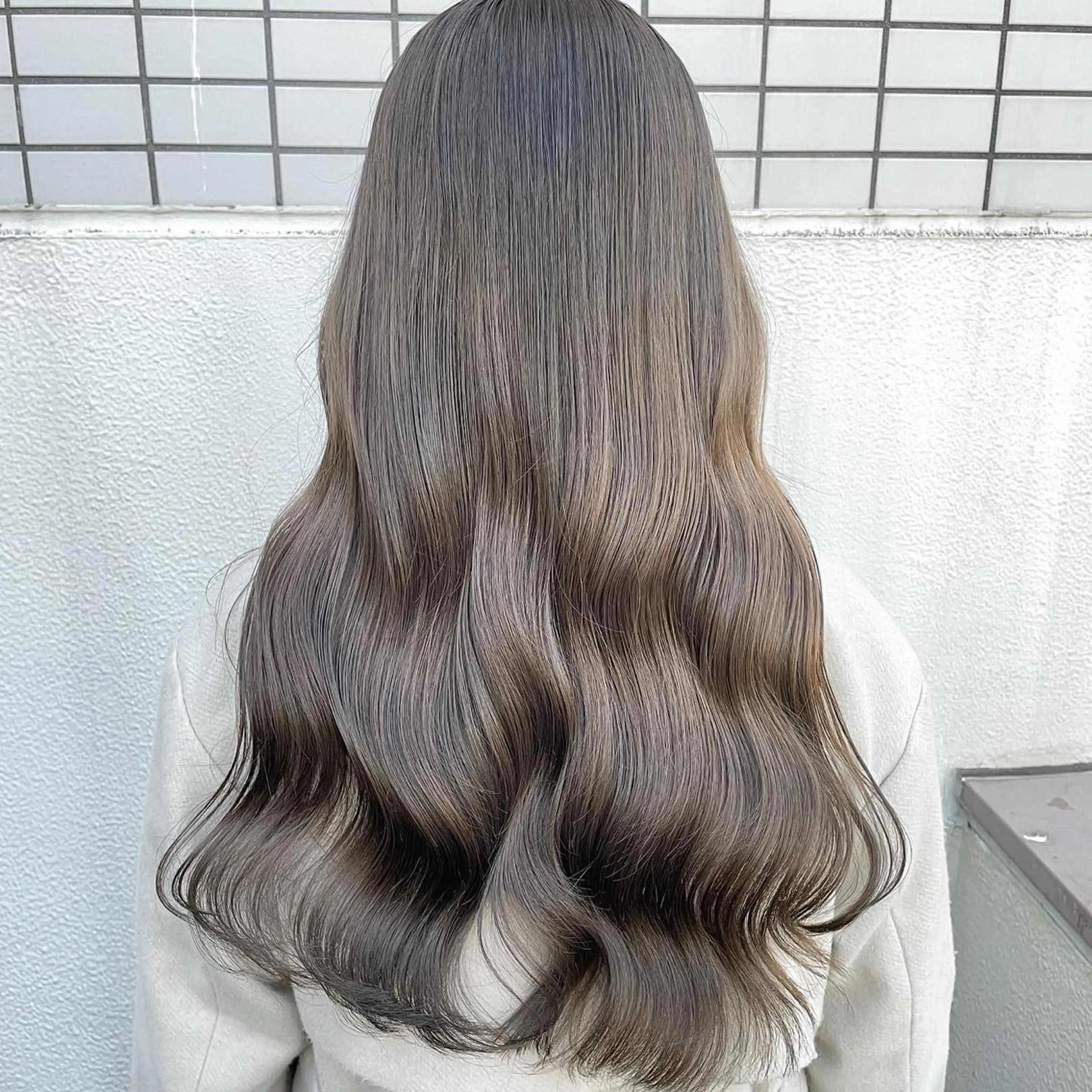 ロング カラー カット ヘアカラー トリートメント ヘアセット I'S.横浜所属・赤み消しカラー 🍀JUNKIのヘアスタイル