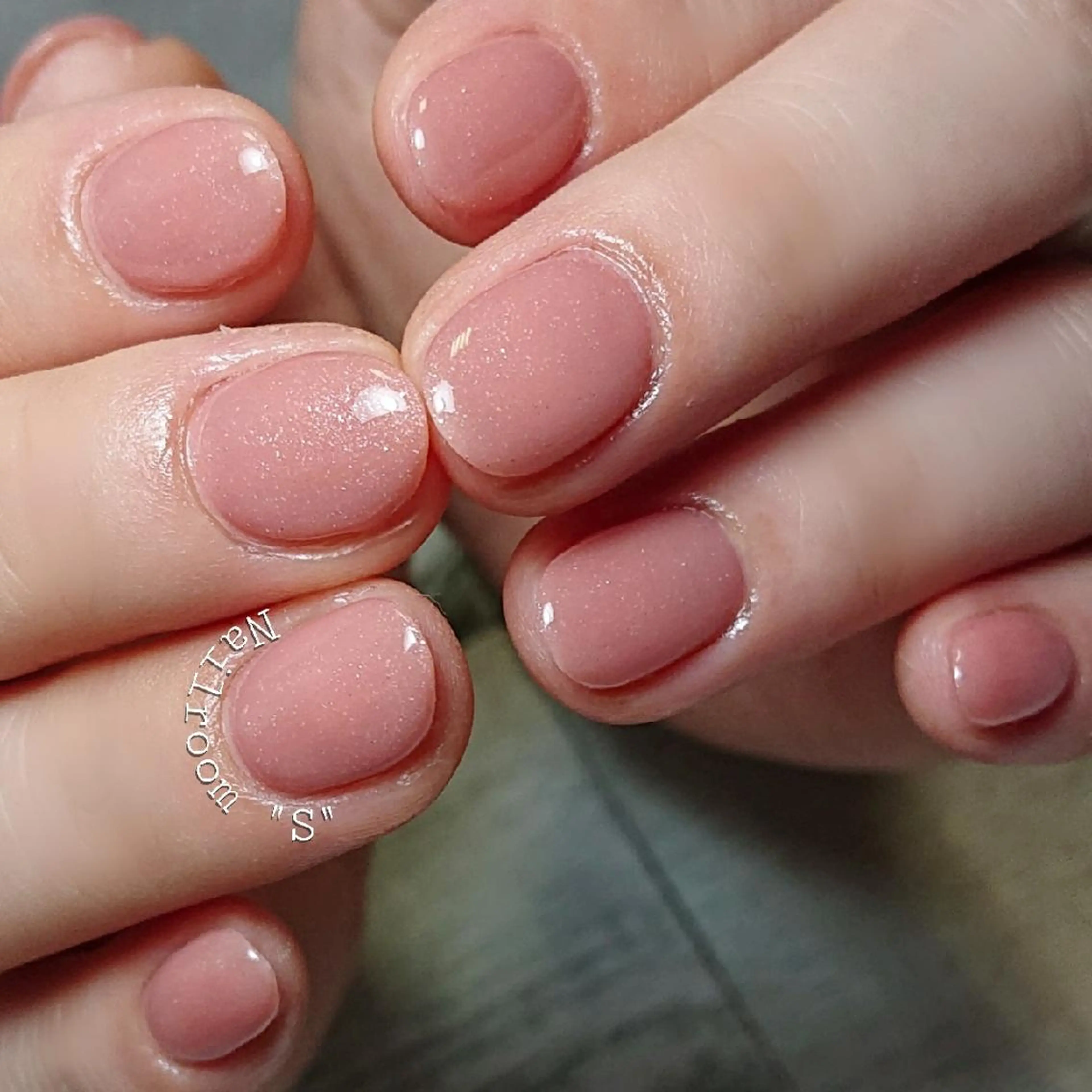 ネイル ラメ(グリッター) ピンク ハンドネイル ハンドケア Nail room  "S"  SAKAIのネイルデザイン