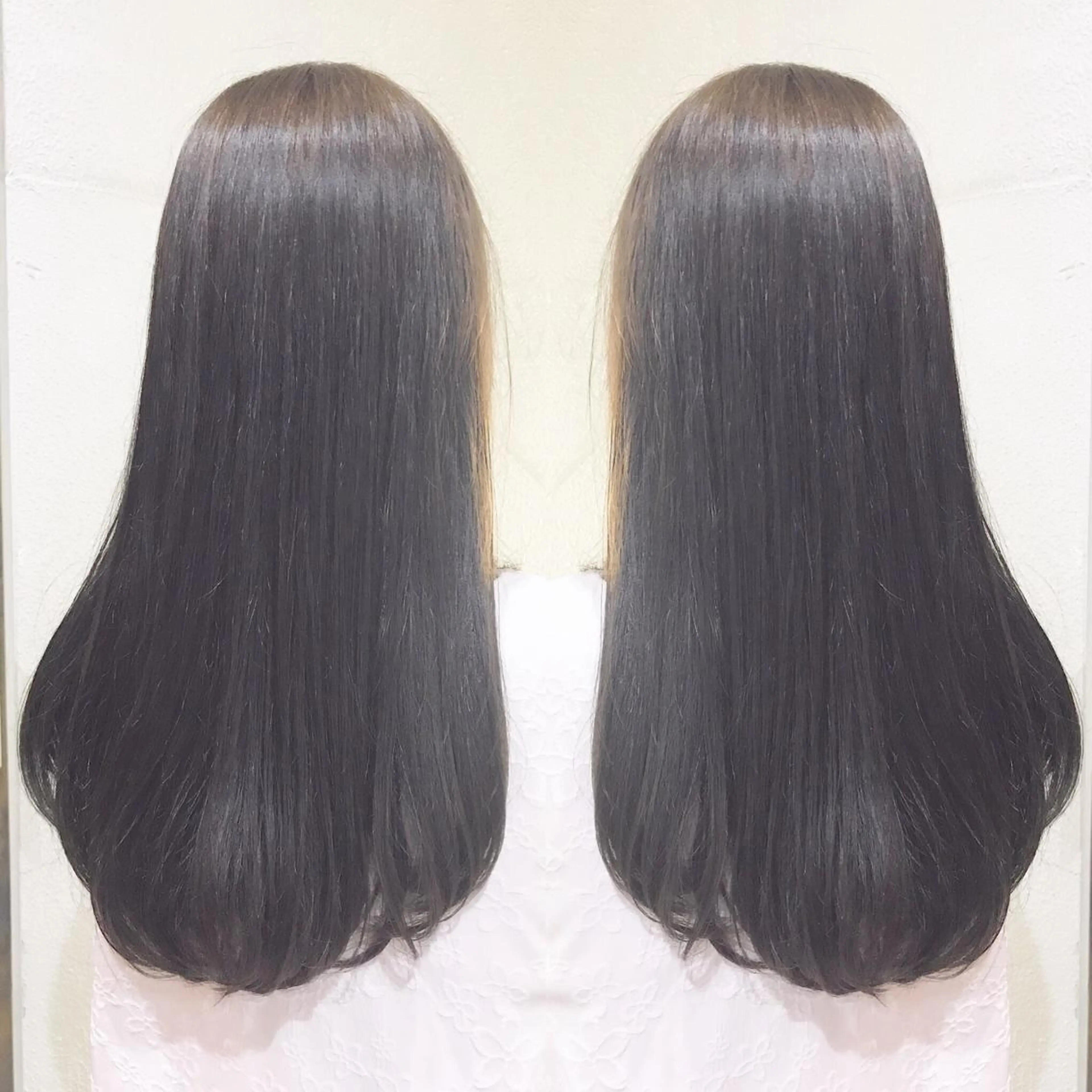 ロング カラー パーマ ヘアアレンジ グレージュ トリートメント 縮毛矯正 トリートメント topstylist 🖤川辺晴加🖤のヘアスタイル