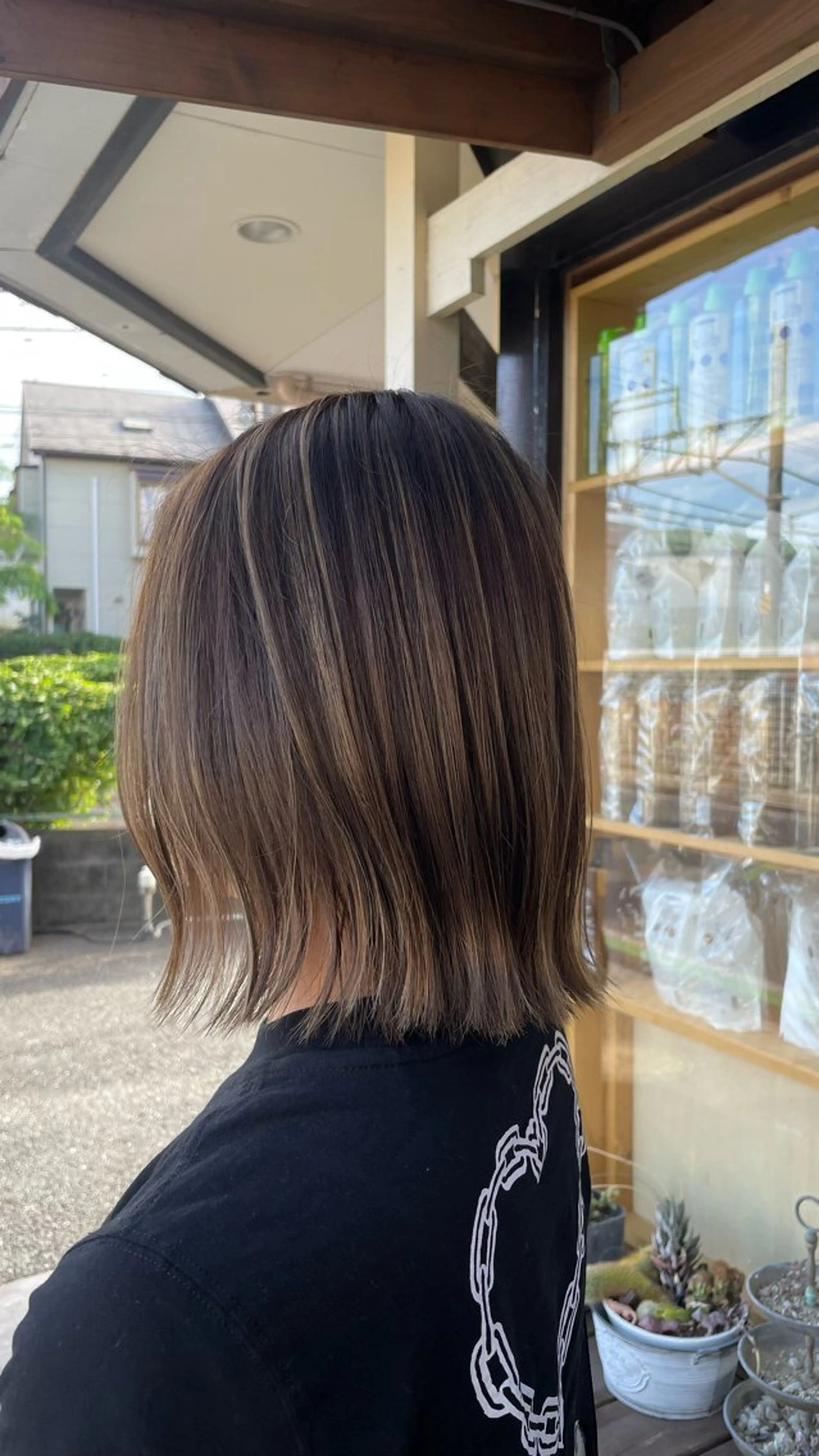 ミディアム カラー カット ヘアカラー 白髪ケア  BAUM まやのヘアスタイル