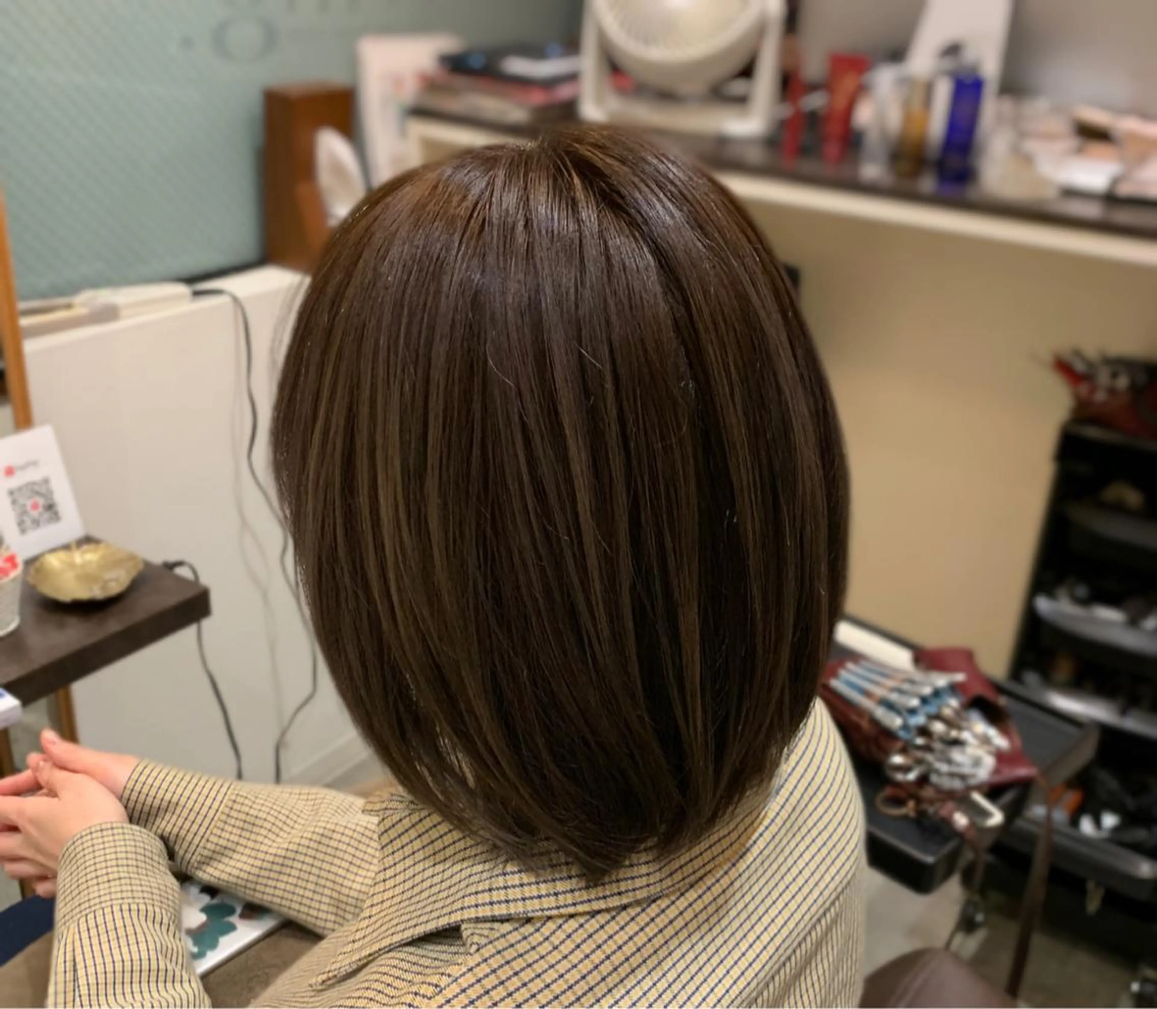 ショート カラー ハイライトカラー ハイトーンカラー ボブ ハイライト カット ヘアカラー トリートメント 中村 研介のヘアスタイル