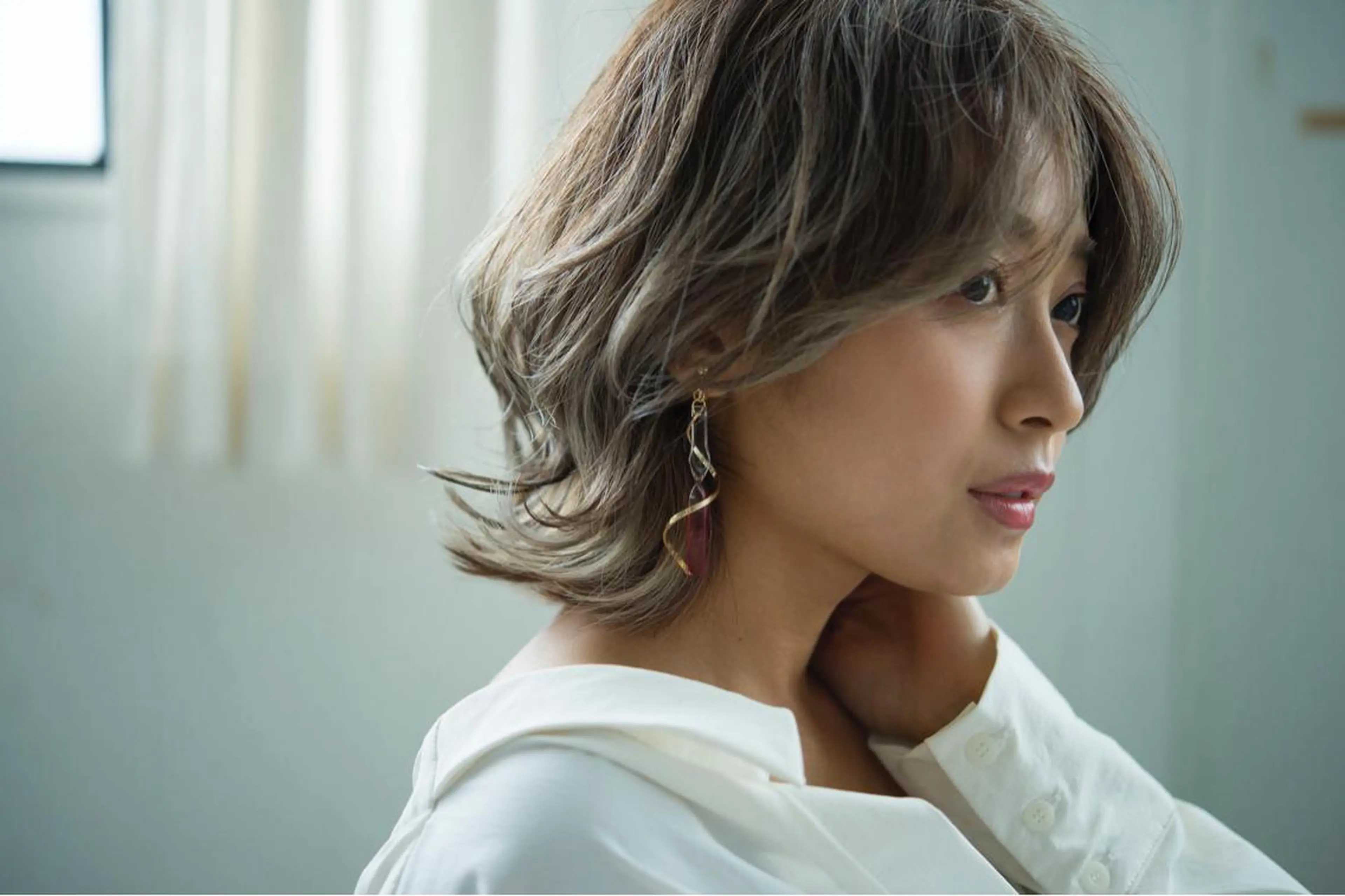 ミディアム カラー ヘアカラー トリートメント バレイヤージュカラー 特化美容師✨星皓太のヘアスタイル