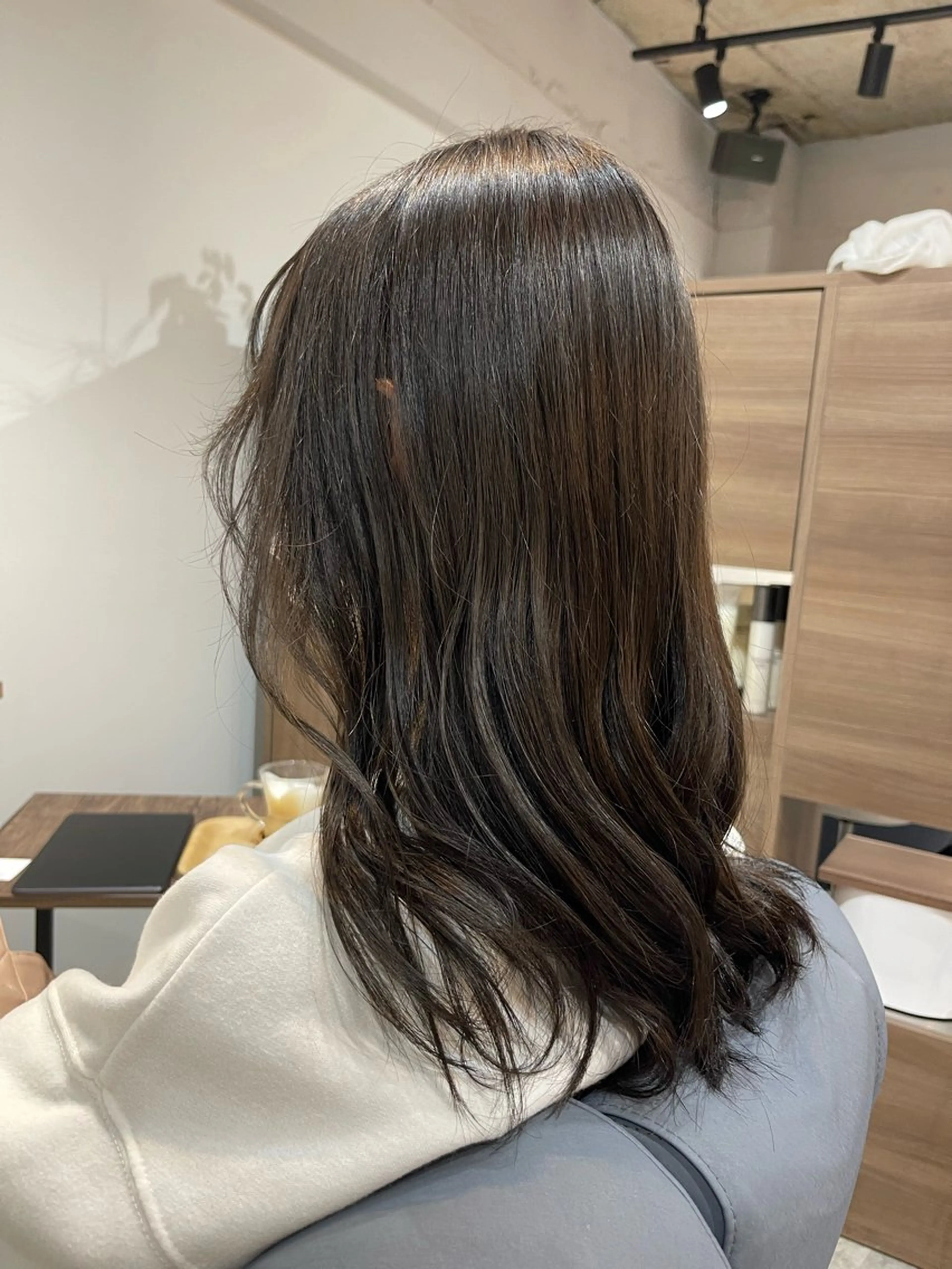 セミロング カラー 透明感カラー カット ヘアカラー トリートメント AID_都立大学所属・林 亮太/ メンズ/メンズパーマのヘアスタイル