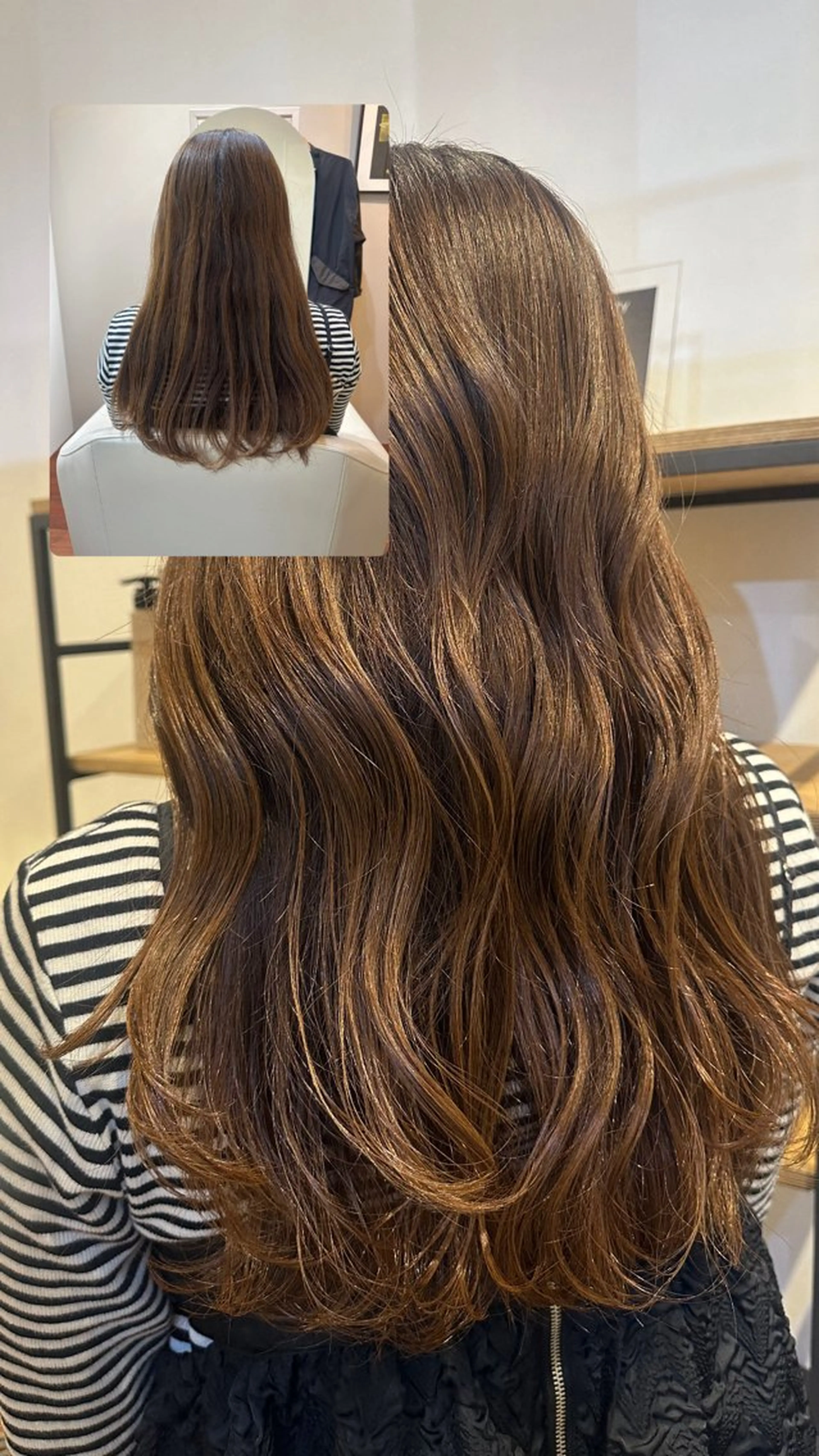 ロング レイヤーカット momo 札幌美容師のヘアスタイル