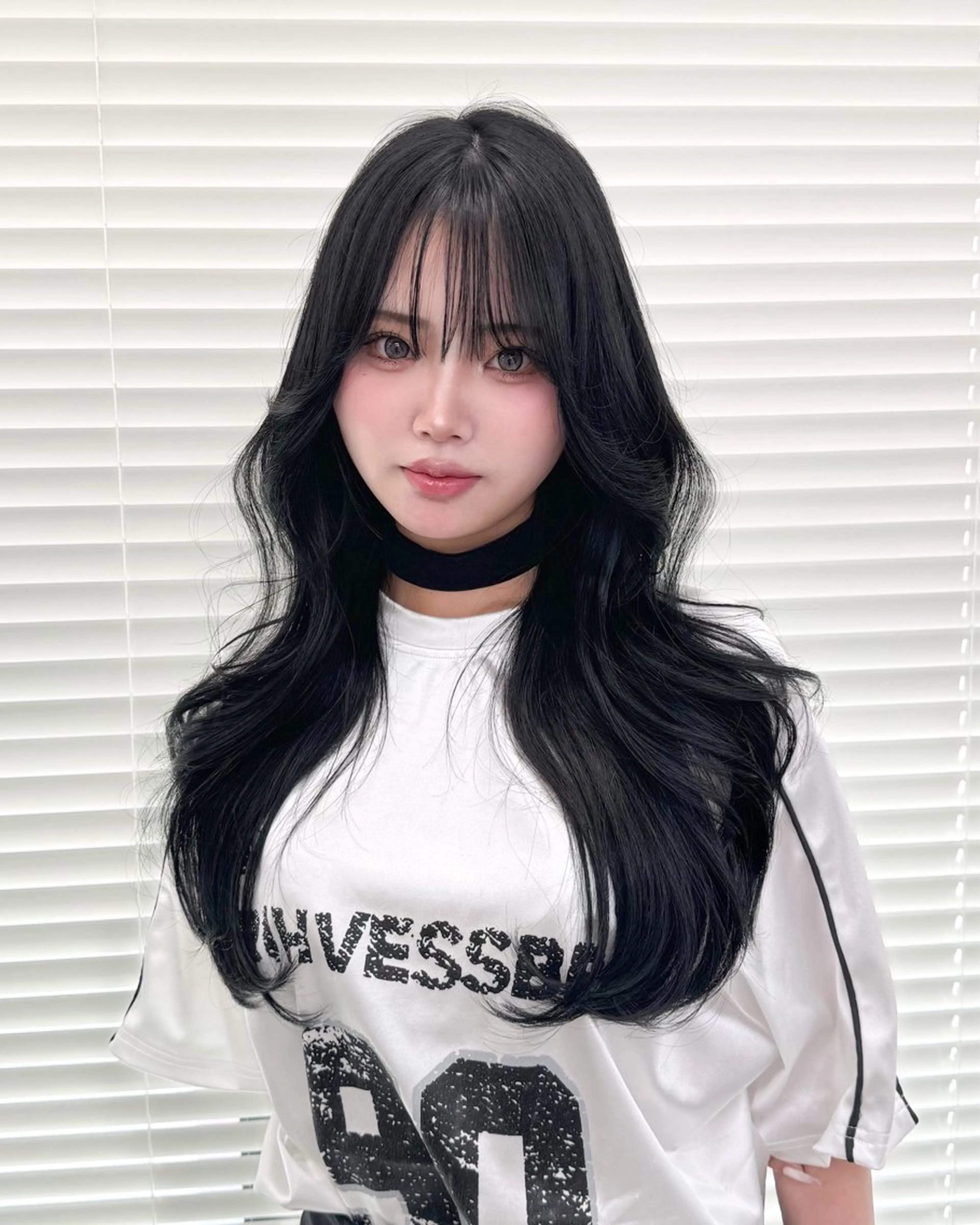 ロング カラー ハッシュカット ヨシンモリ 韓国風ヘア レイヤーカット ワンホンレイヤー 大人っぽ韓国レディ レイヤー🤍RIKUのヘアスタイル