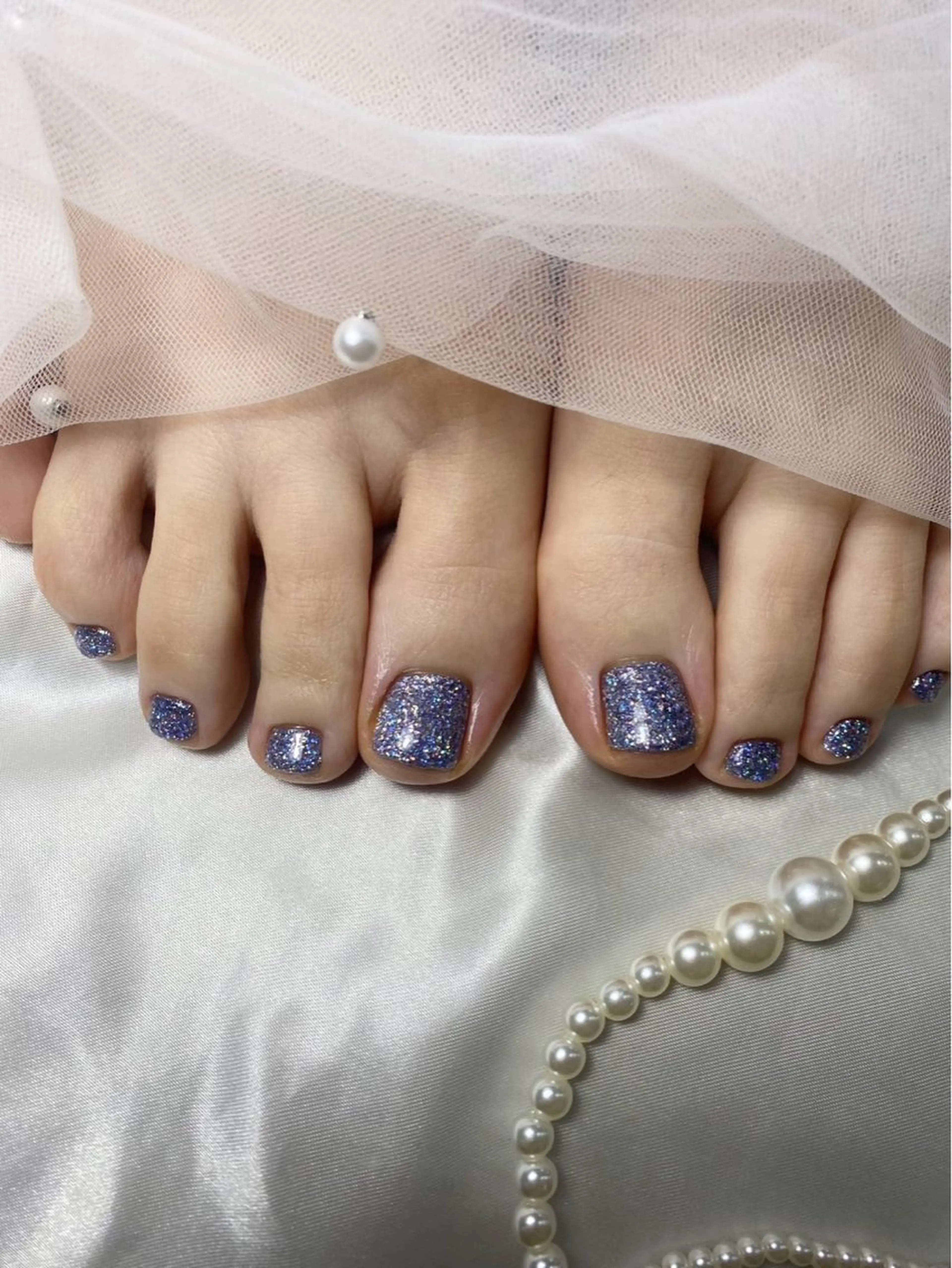 ネイル フットネイル キラキラネイル フットネイル Monart♡ 石光のネイルデザイン