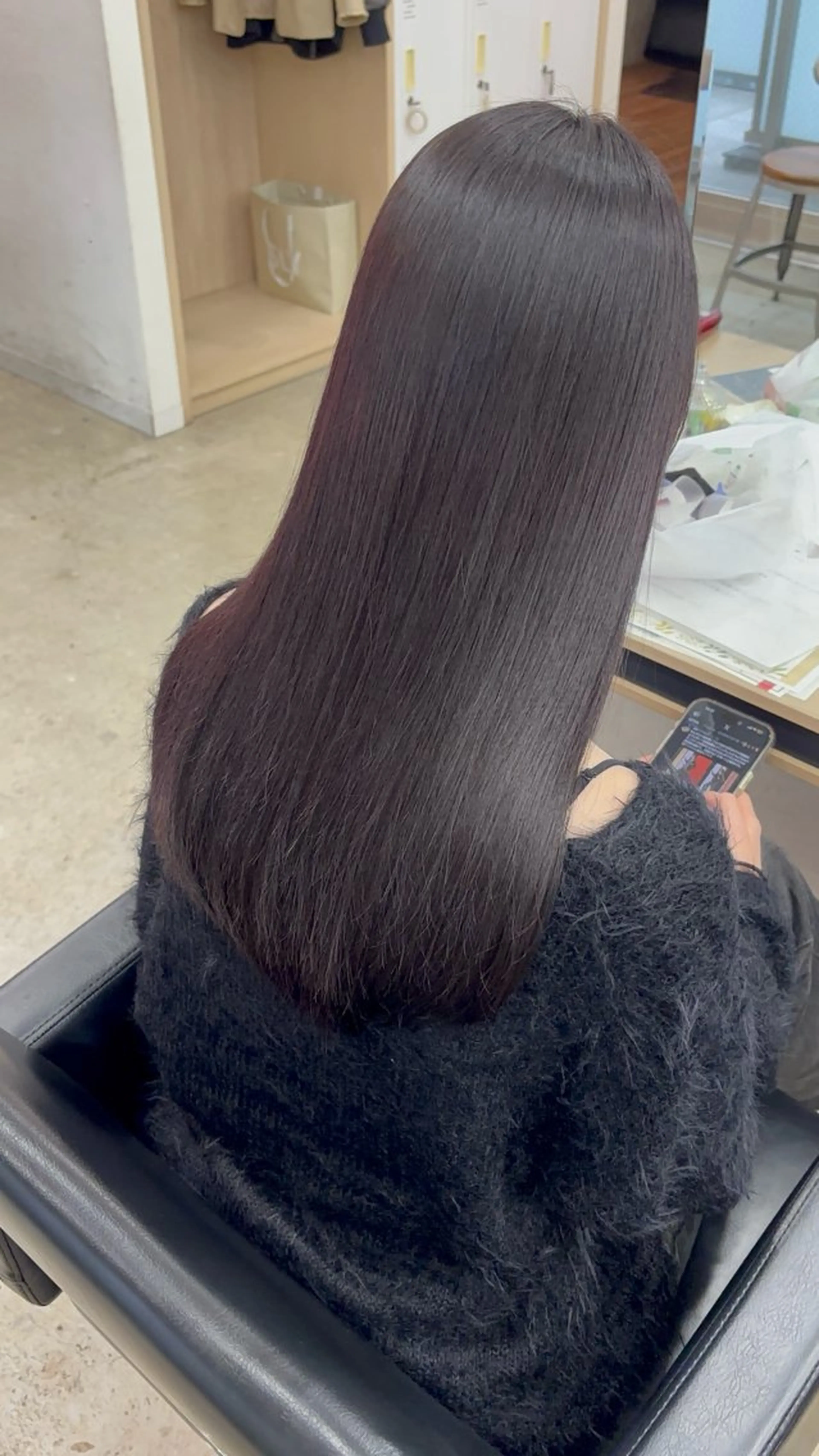 ロング カラー パーマ カット ヘアカラー 縮毛矯正 トリートメント 🪽髪質改善ストレー ト🤍美羽🤍のヘアスタイル