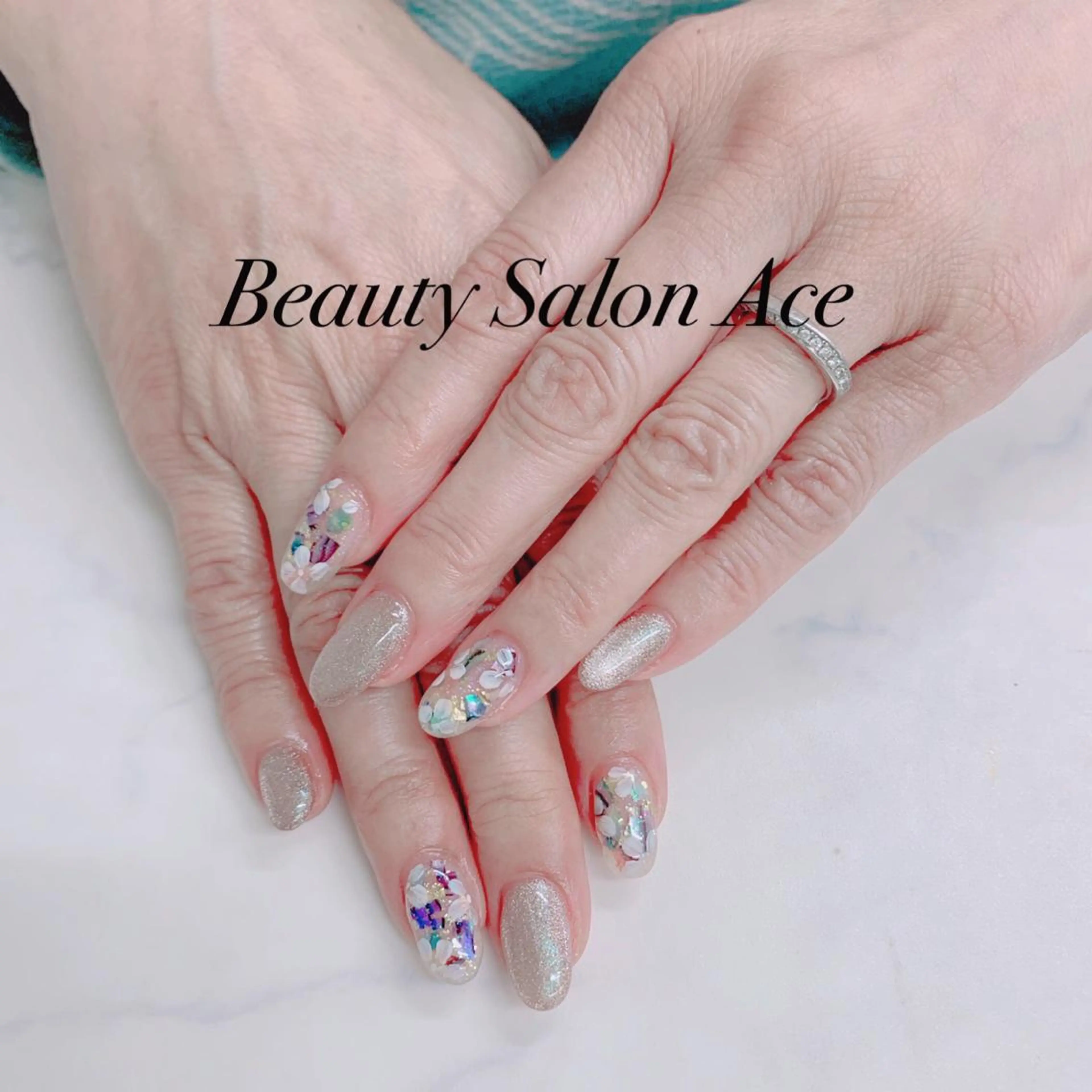 ネイル メンズネイル 春ネイル ハンドネイル ハンドケア Beauty Salon Ace(ネイルサロン エース)所属・池袋フィルイン Ace♡長さだしのネイルデザイン