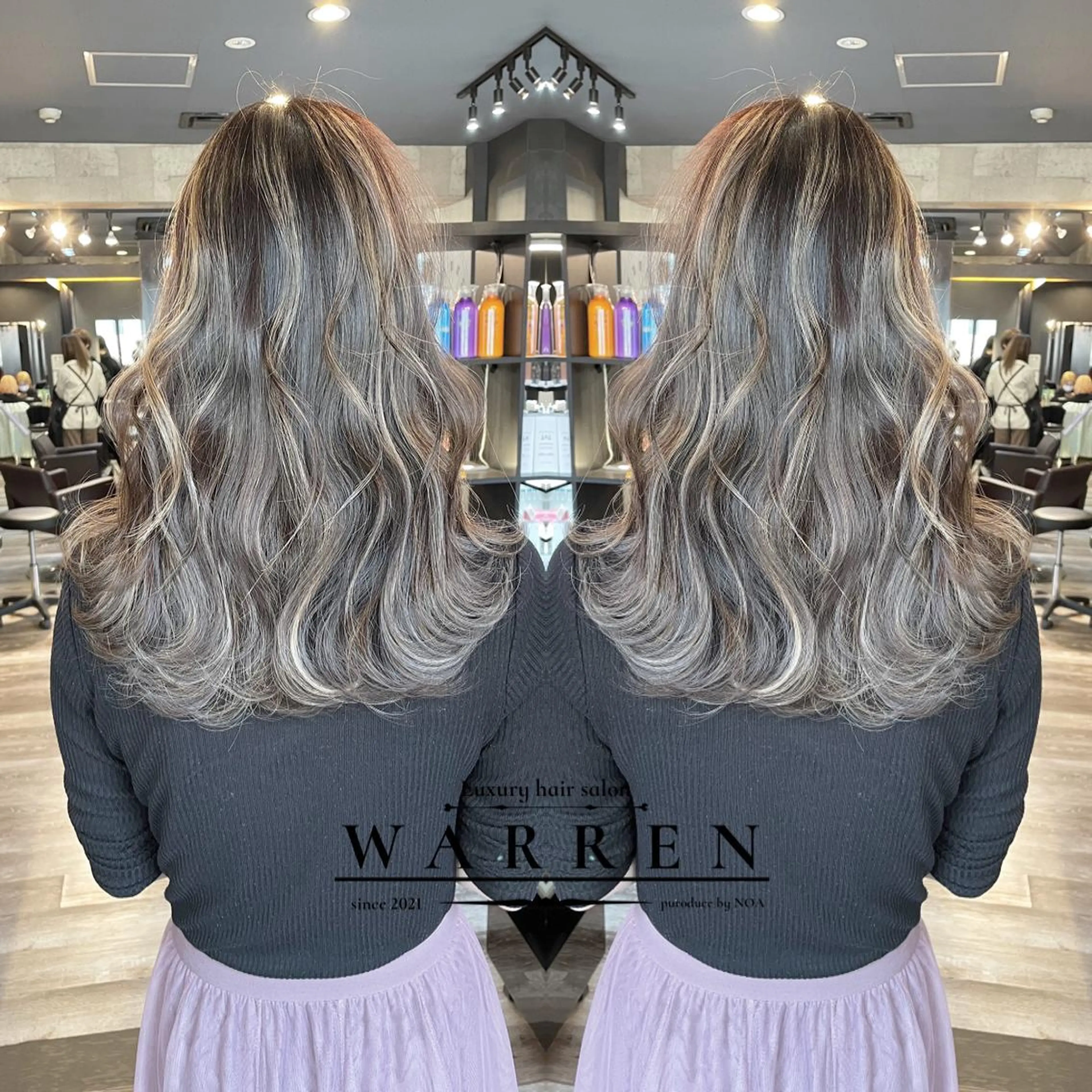 ロング カラー ヘアカラー トリートメント 【KIRA 代表】 TATSUYAのヘアスタイル