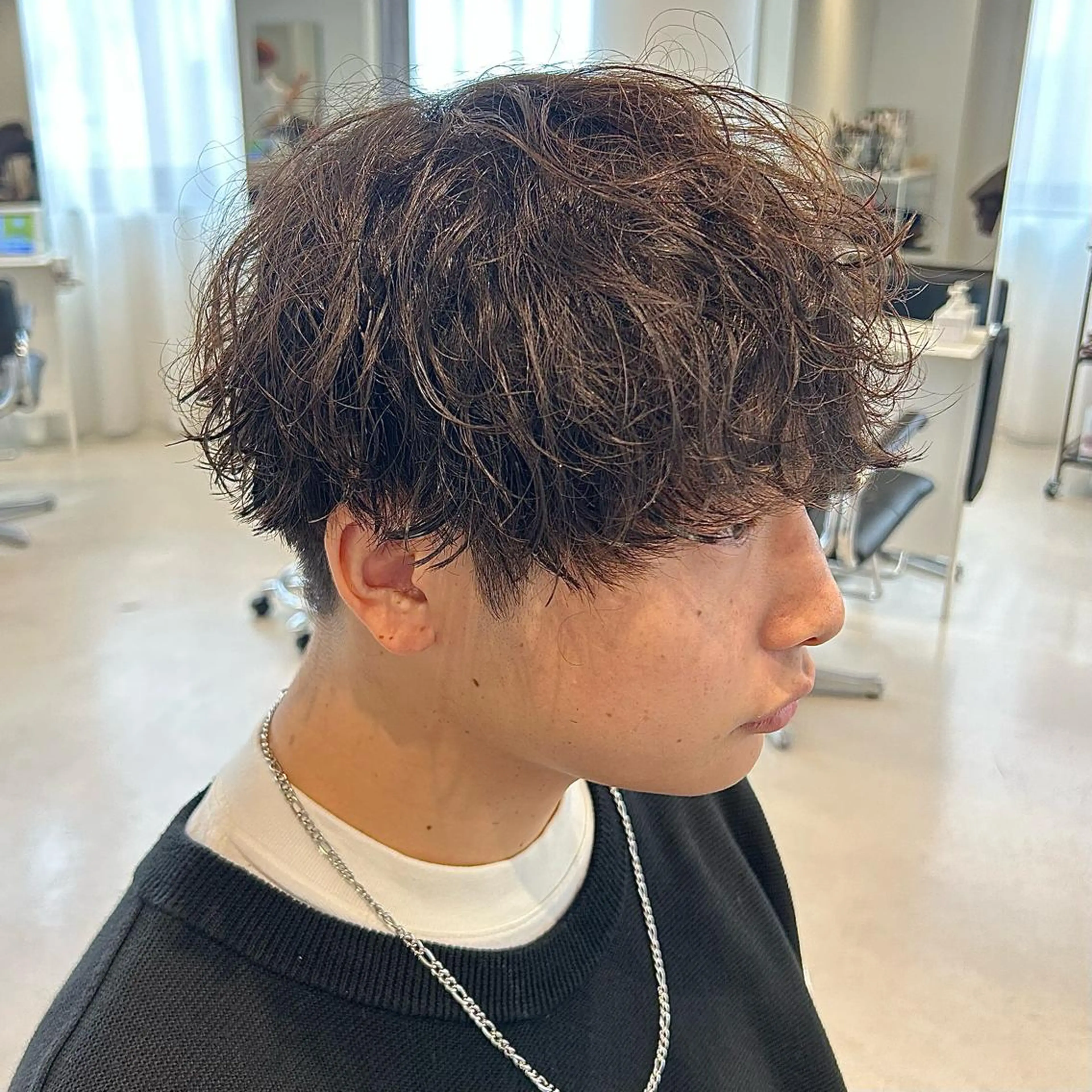 パーマ メンズ カット パーマ CYAN by acoron .池袋所属・メンズ特化 ユキハシのヘアスタイル