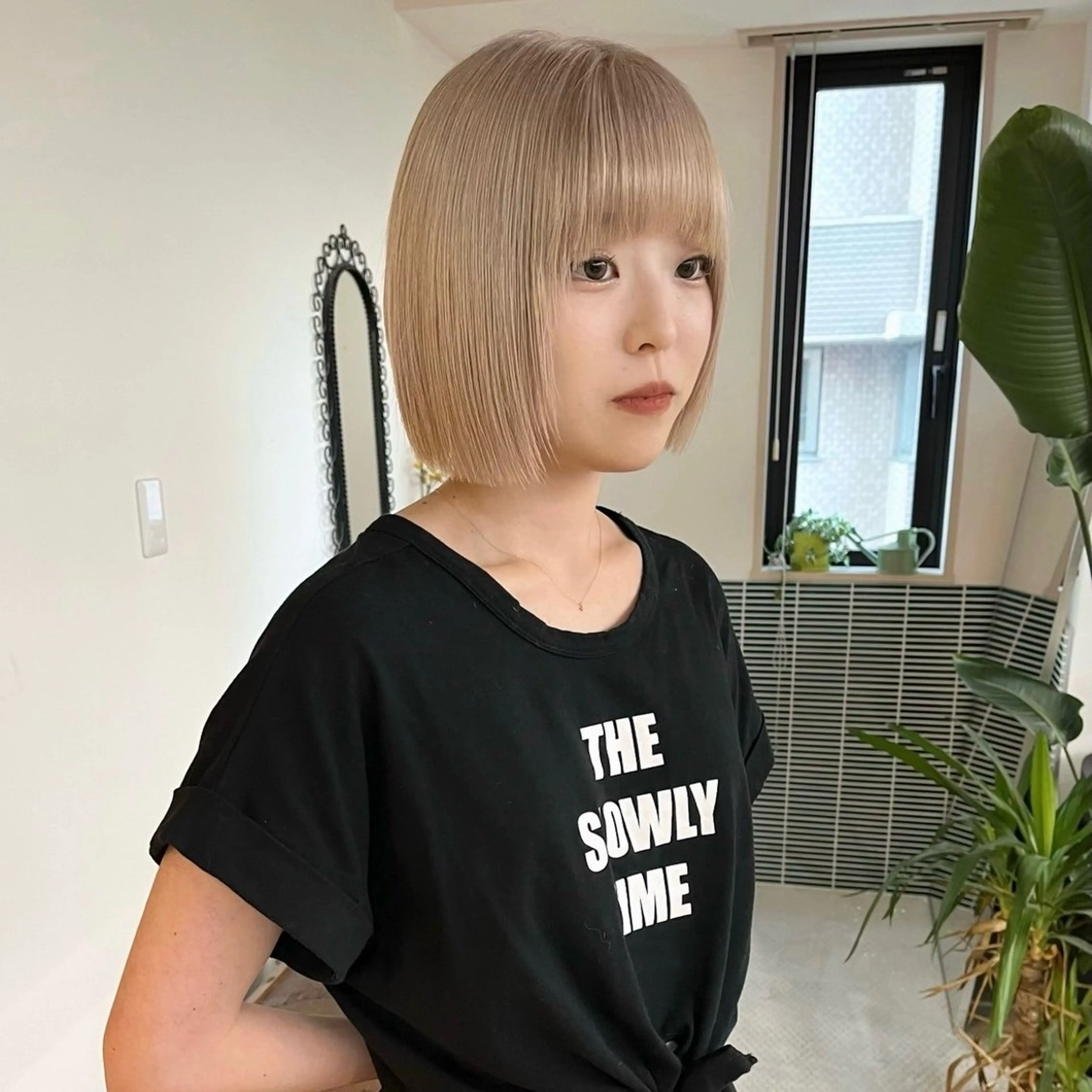 ショート カラー ヘアアレンジ ハイトーン mamiのヘアスタイル