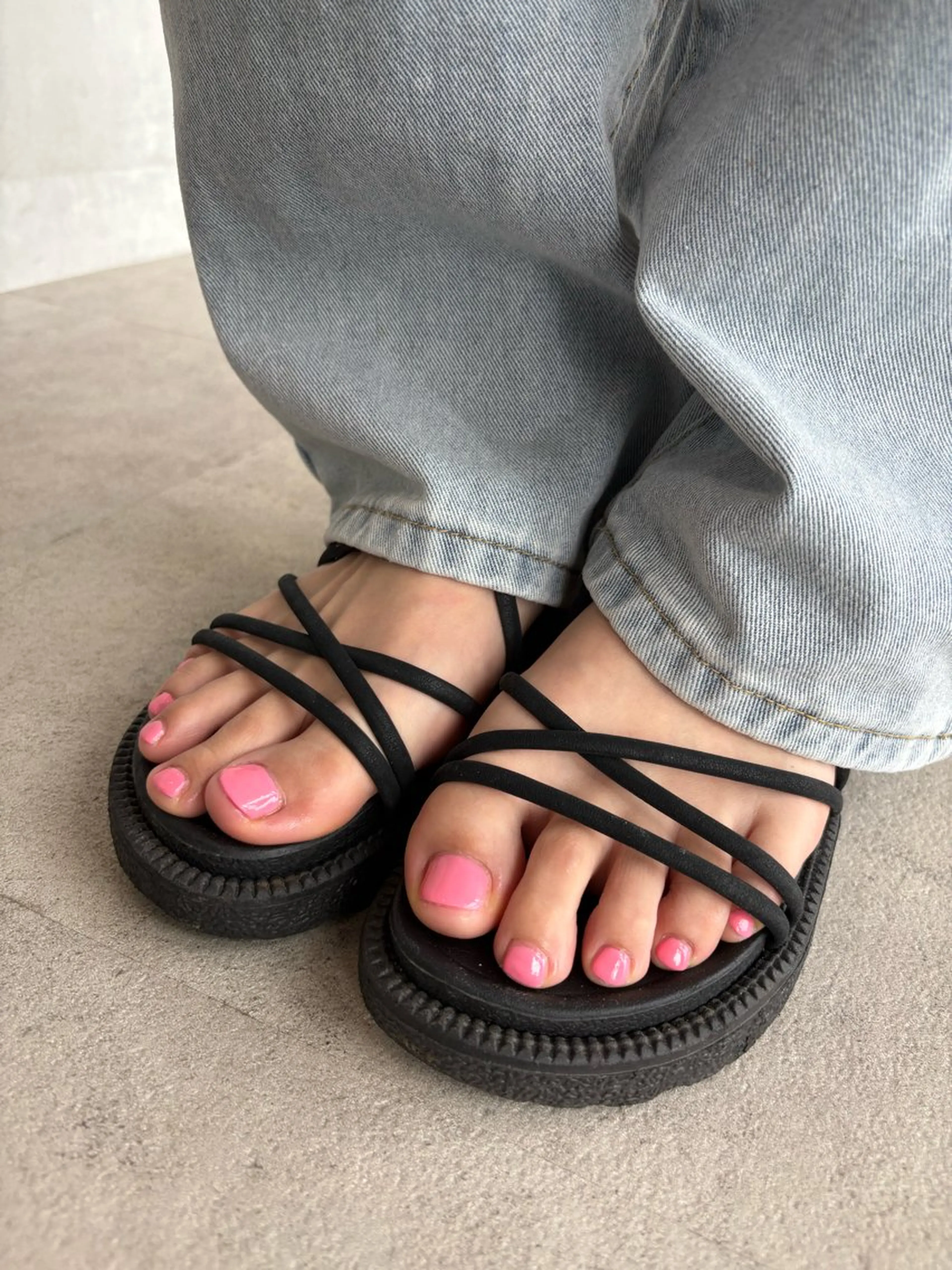 《フットネイル》ワンカラー♡の写真