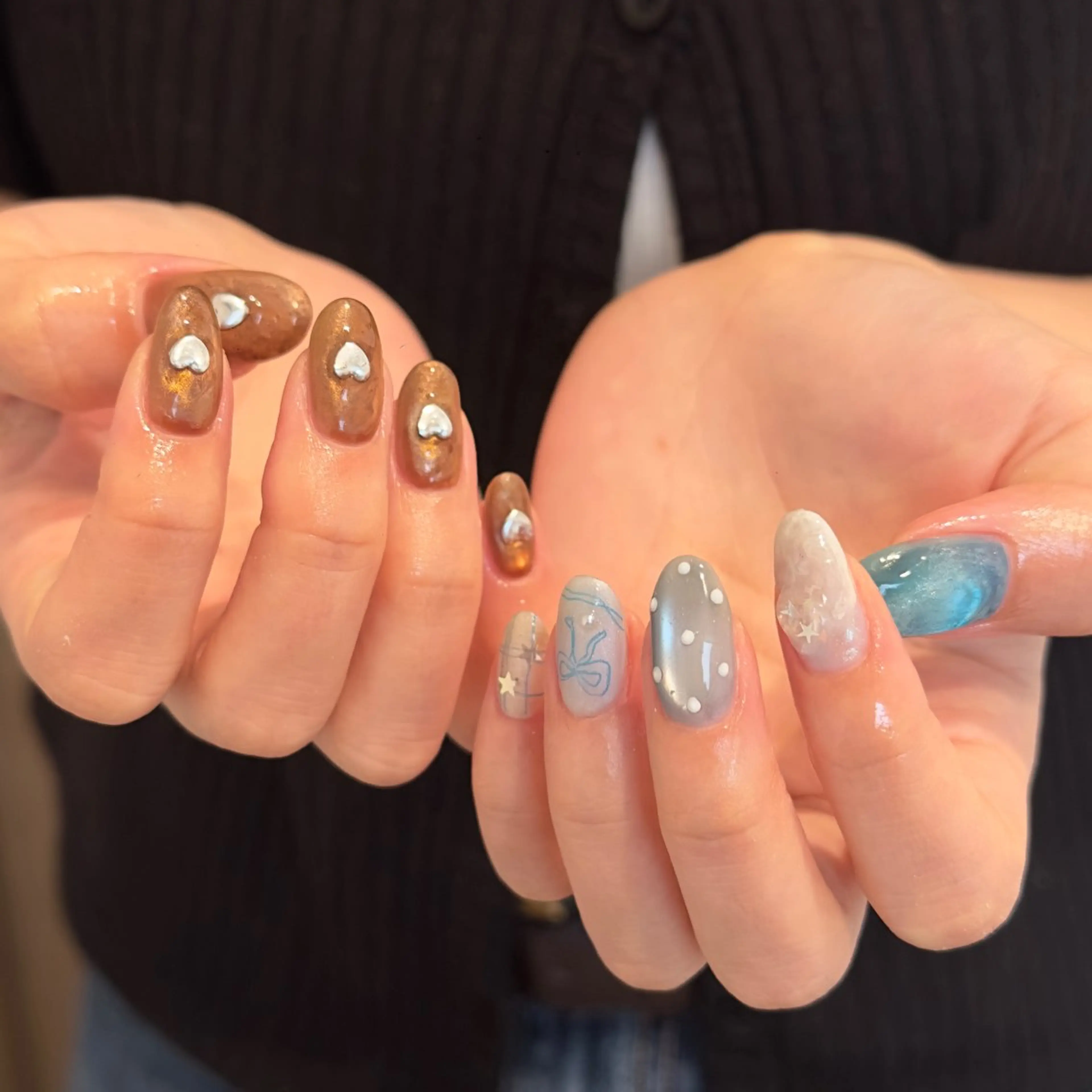 ネイル ハンドネイル 🎀フェイ フェイ🫧💗のネイルデザイン