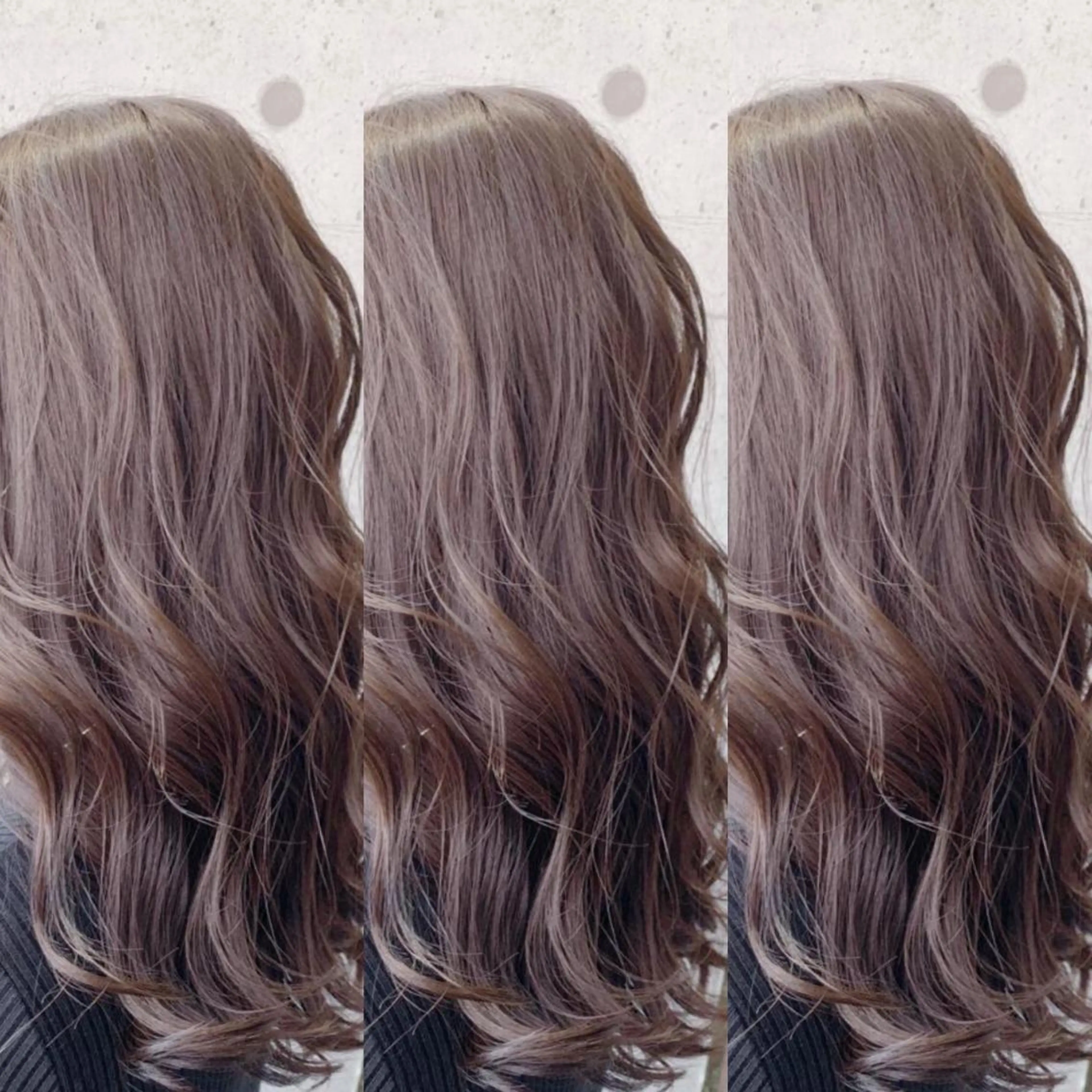 ミディアム カラー 福森 みずきのヘアスタイル