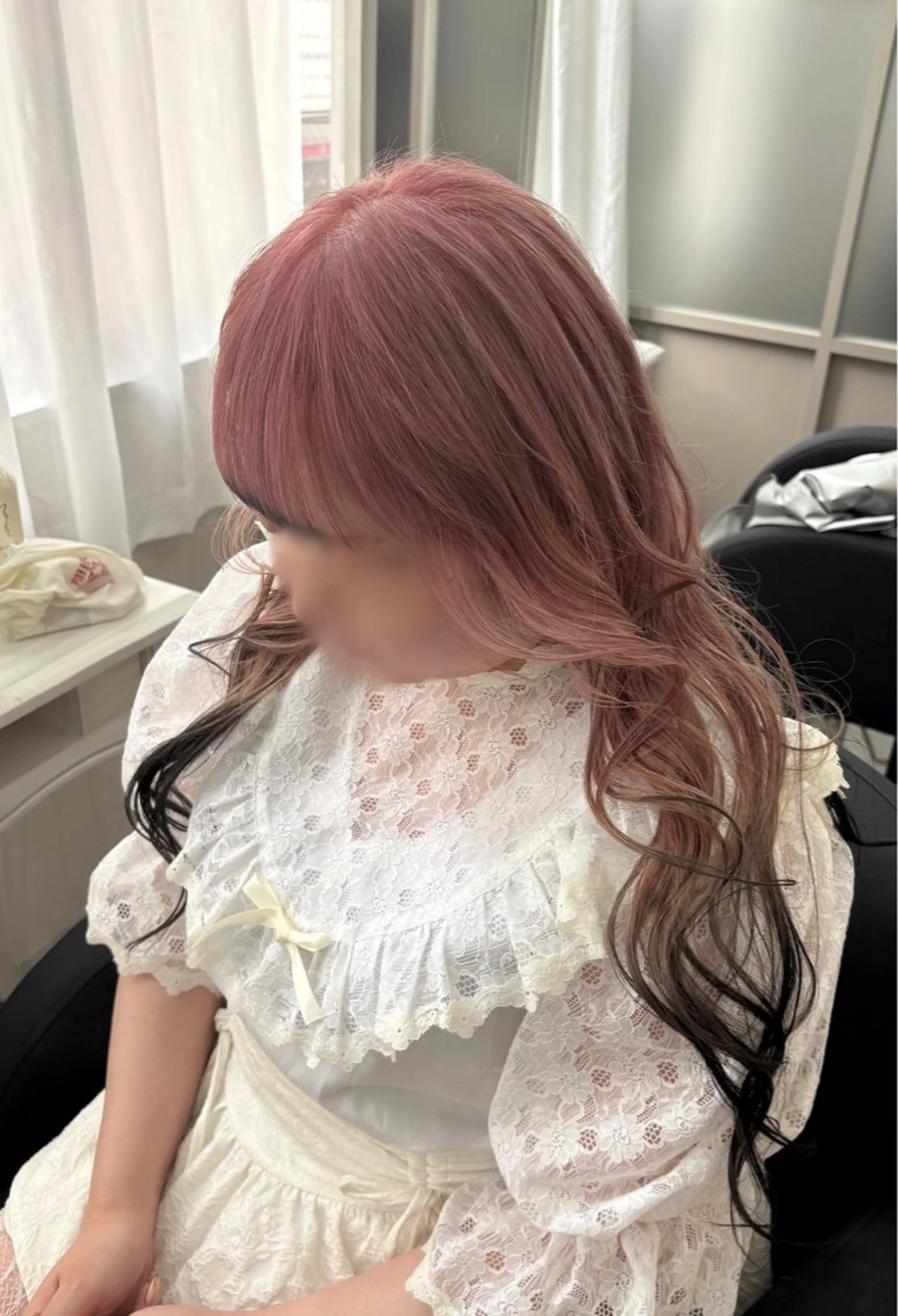 ロング カラー デザインカラー グラデーションカラー ヘアカラー 🐺MIYU🖤 個性ヘア/髪質改善✧のヘアスタイル