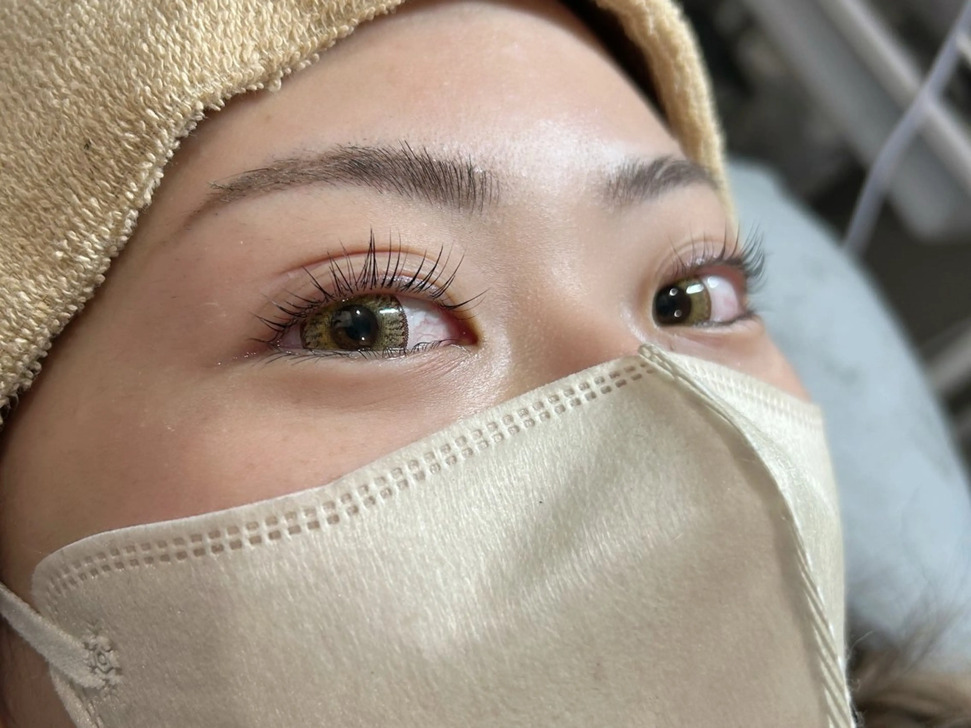 2種類のアイシャンプー付き🧸まつげパーマ(コーティング付)💛ダメージケアをしてハリコシ艶のある仕上がりに！の写真