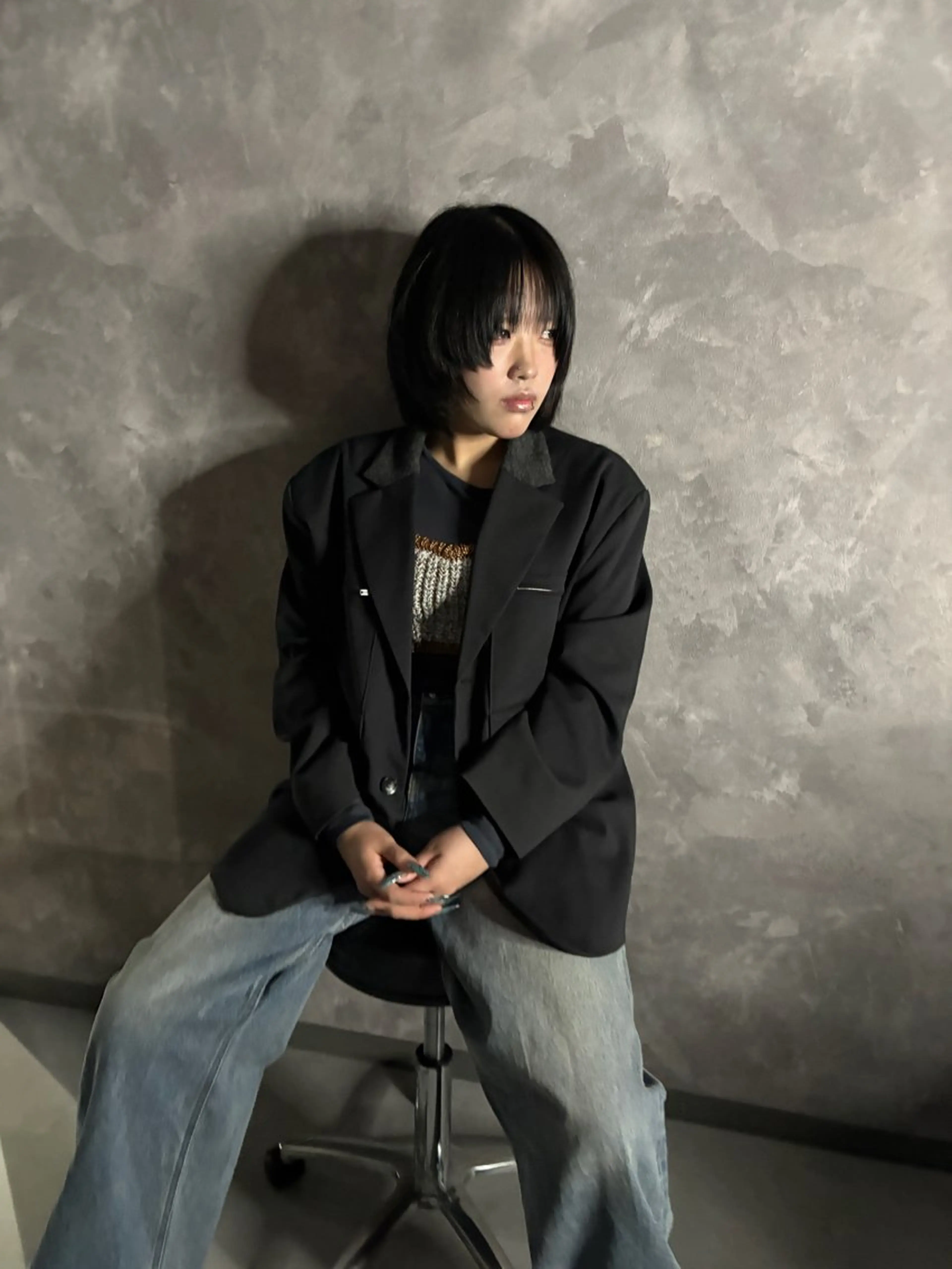 ショート カット ヘアカラー トリートメント nameless髪質 改善ブリーチ心斎橋のヘアスタイル