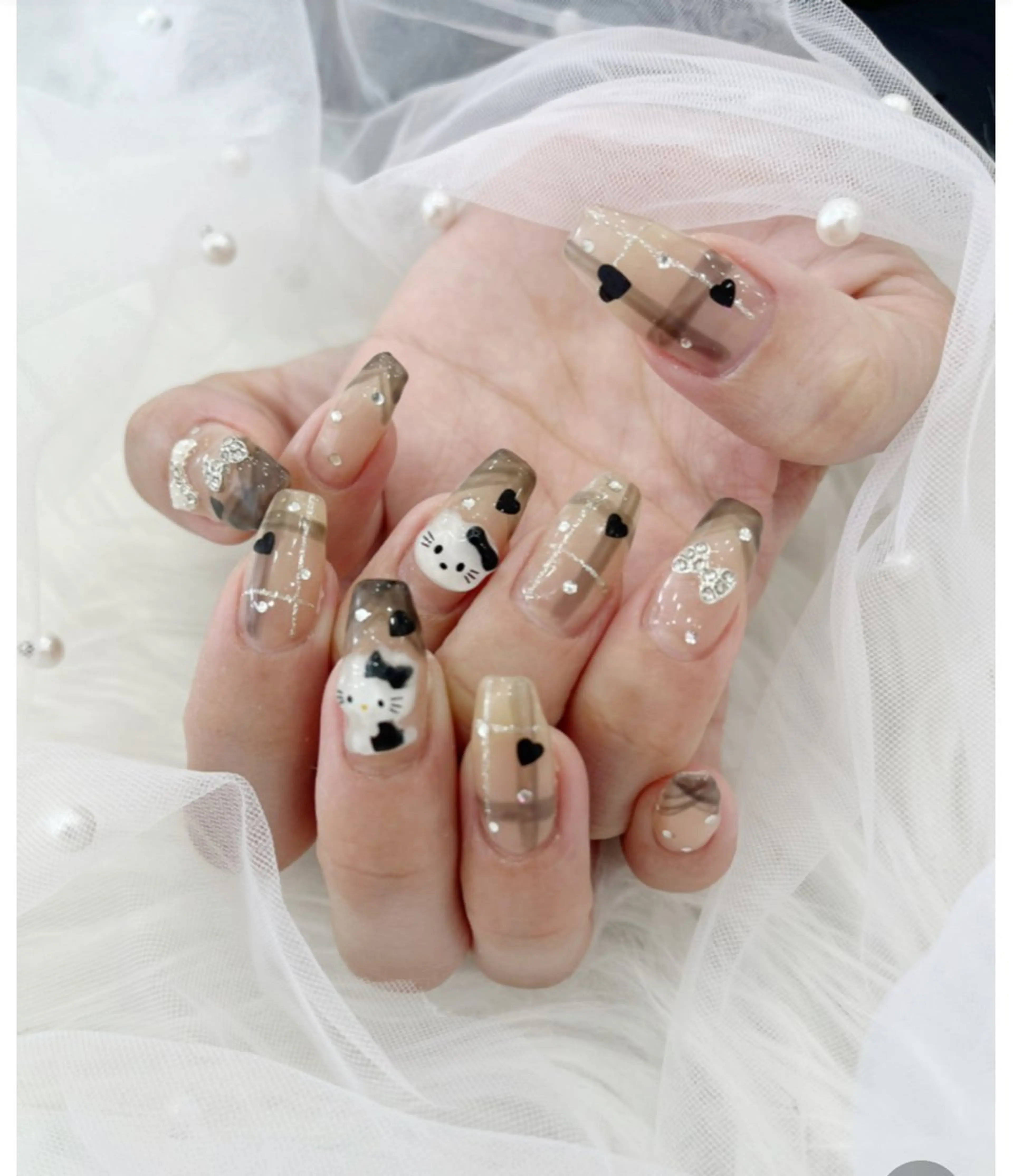 ネイル 長さ出し フットネイル ジェルネイル 韓国ネイル マグネットネイル #Amin所属・#Amin nail salonのネイルデザイン