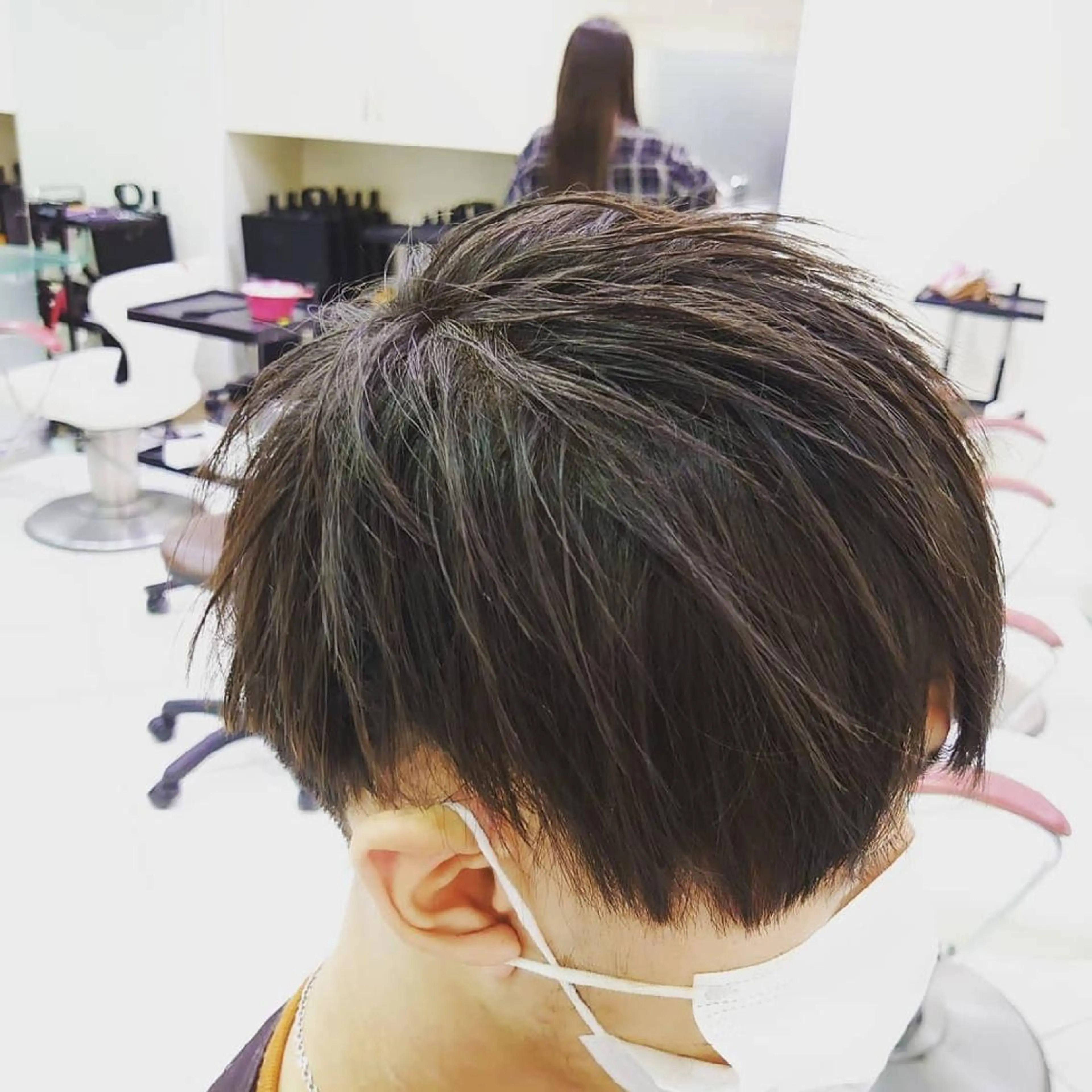 ショート メンズ マッシュ 刈り上げ 縮毛矯正 🐺一ノ瀬 凌 / デザインウルフ🐺のヘアスタイル