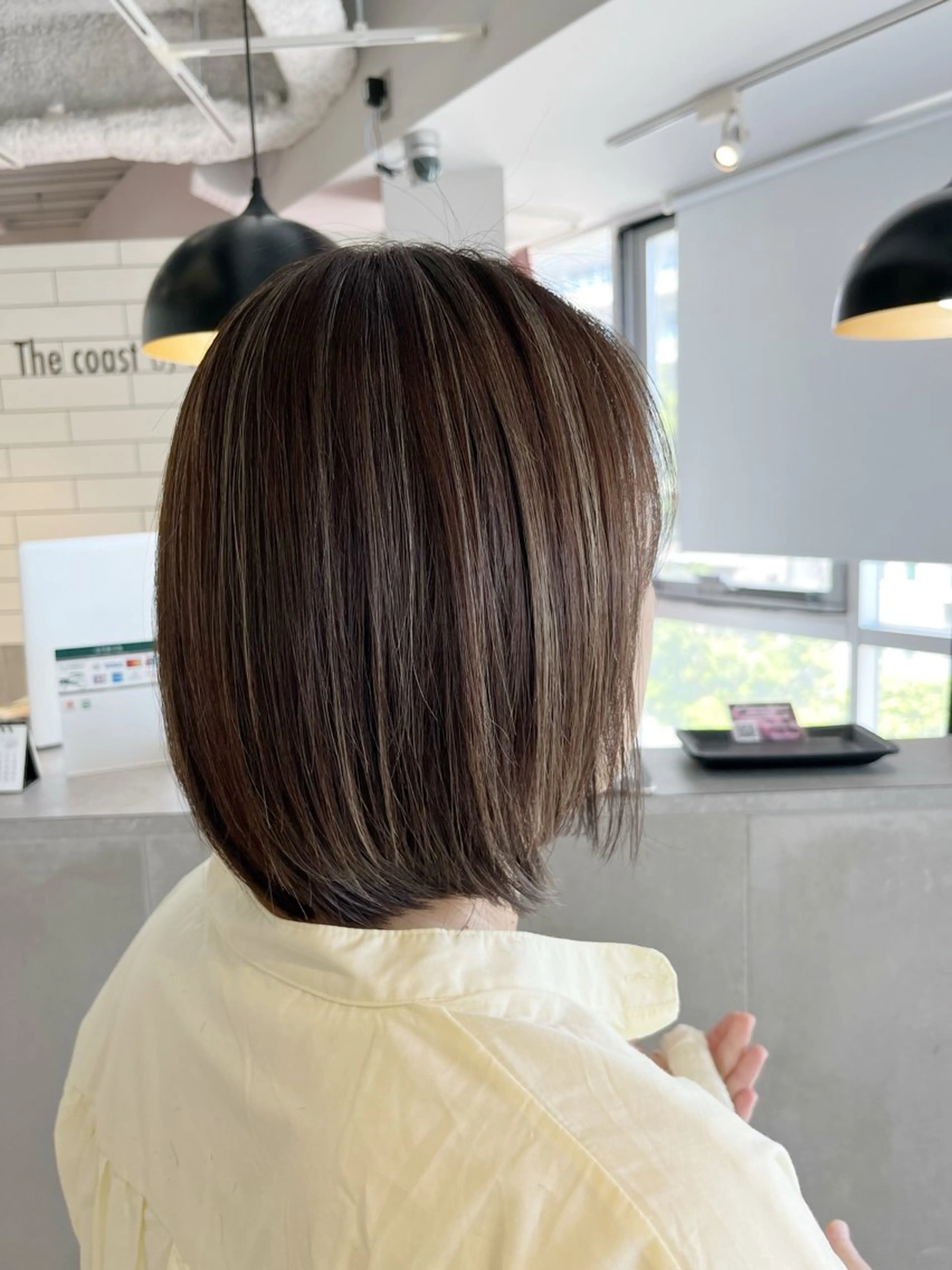 ミディアム ハイライト カット ヘアカラー 堀江あかり🌟ボブ/ ハイライト/似合わせのヘアスタイル