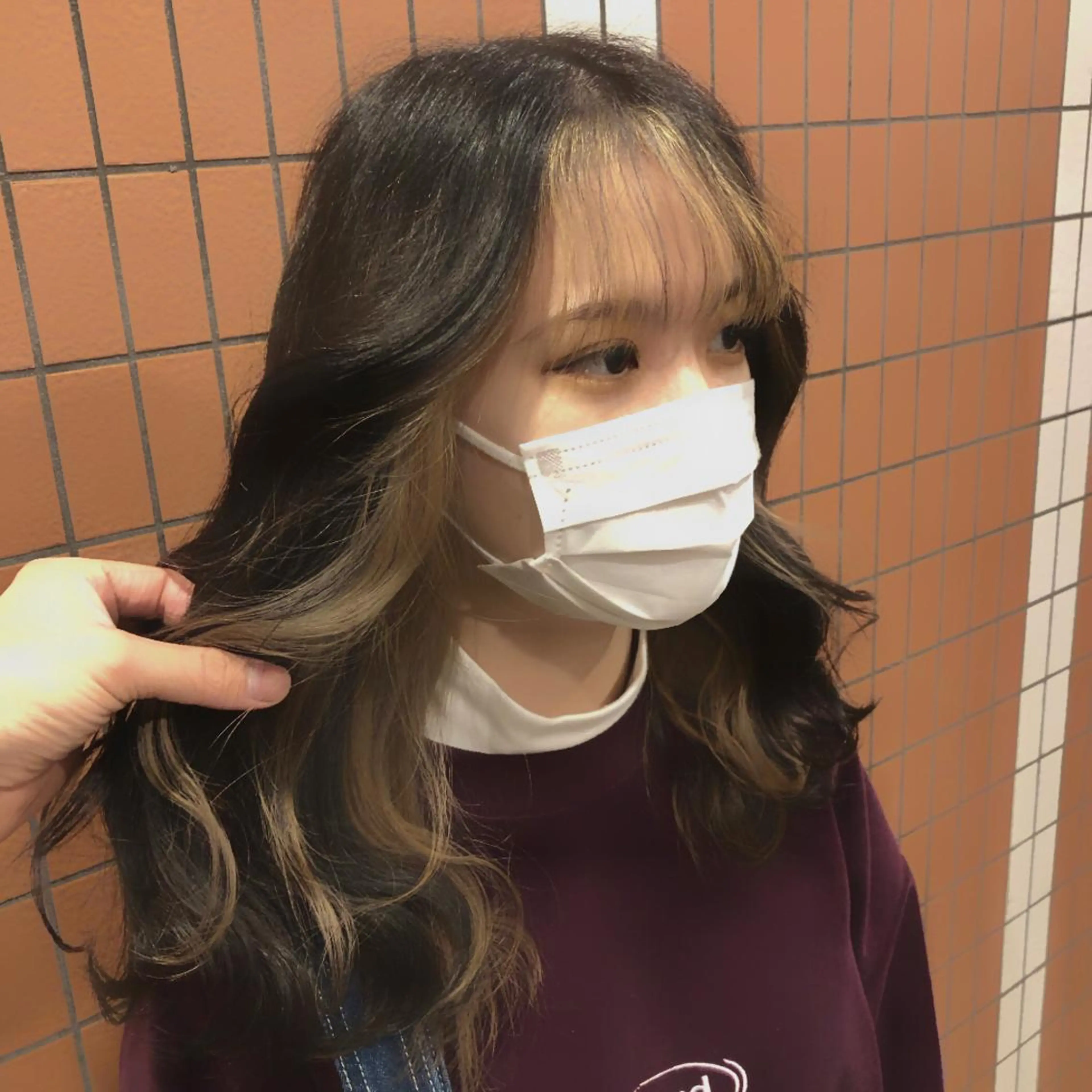 ロング カラー ヘアアレンジ 美容室sand 横浜のヘアスタイル