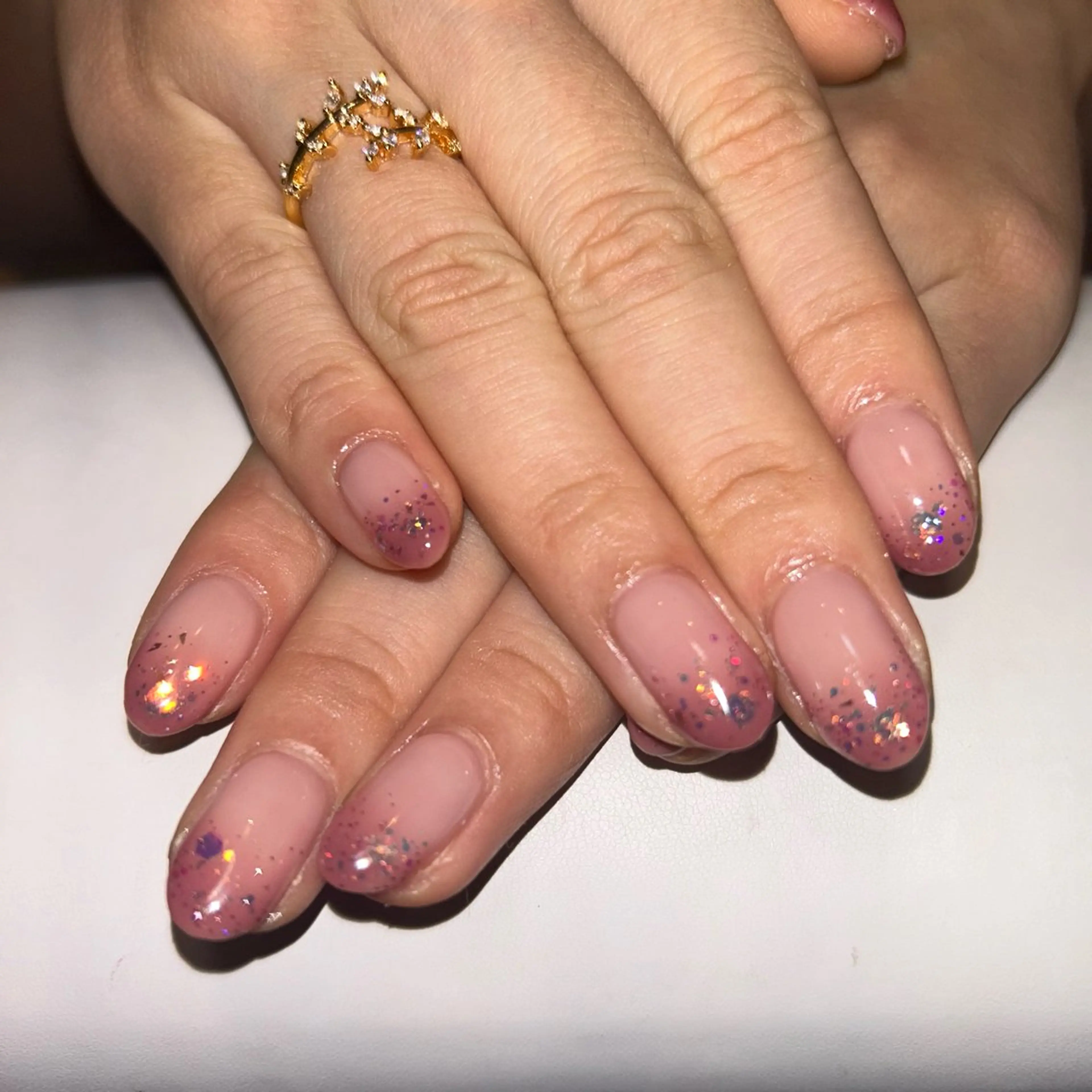 ネイル ラメ(グリッター) ハンドネイル ハンドケア Amys nail ハナのネイルデザイン