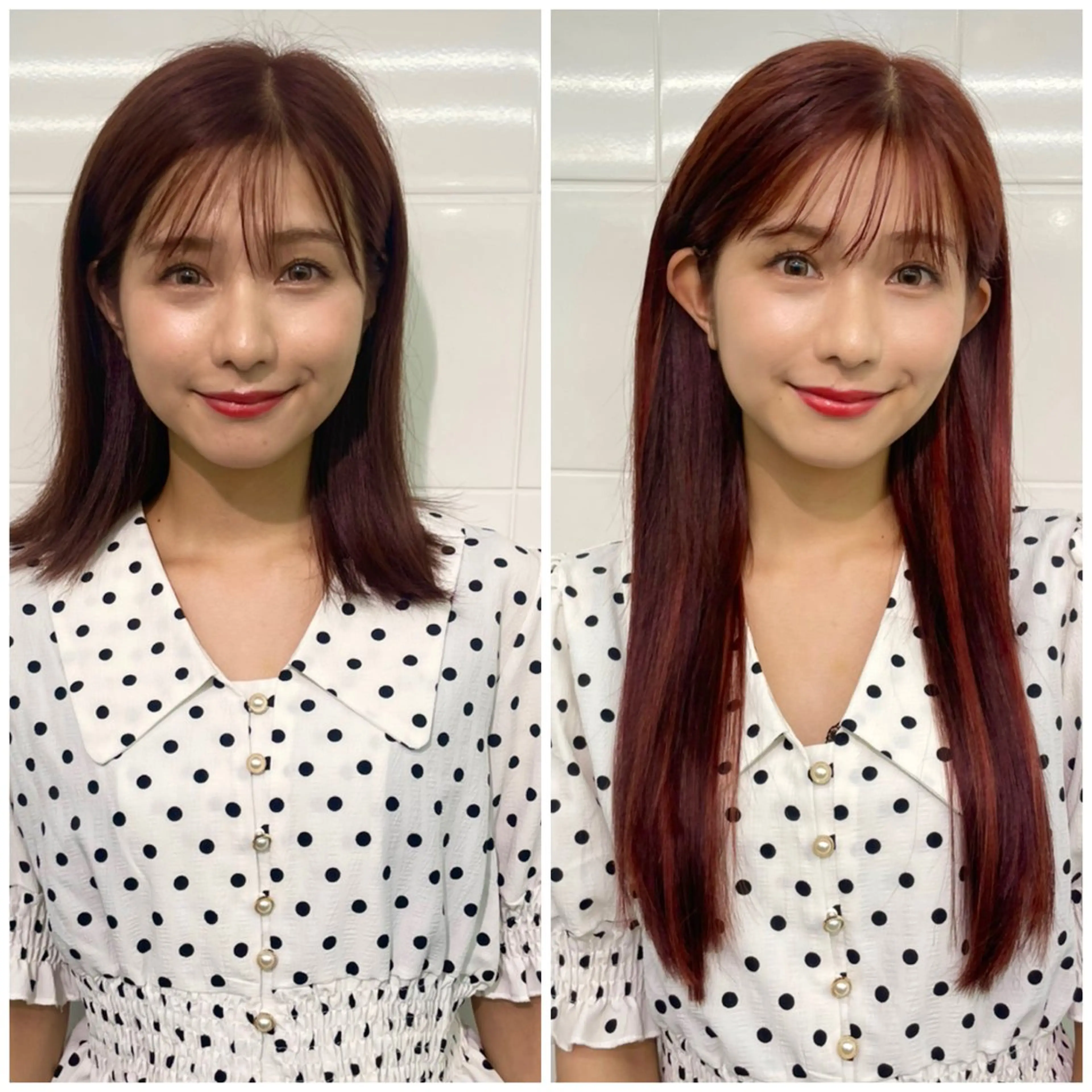 ロング カット ヘアカラー エクステ 🦋プルエクステ ARISA🦋のヘアスタイル