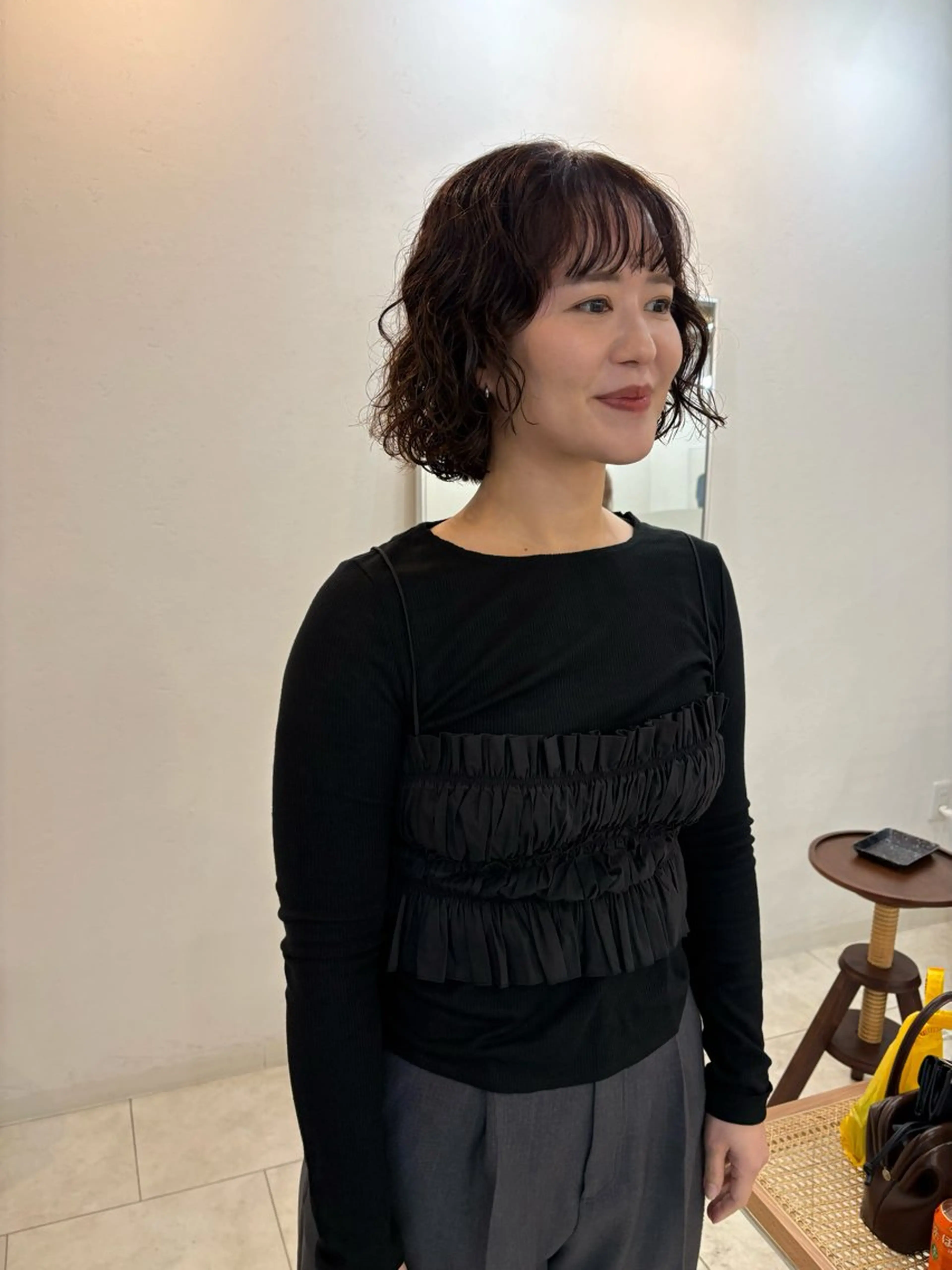 ショート カラー パーマ カット ヘアカラー パーマ NOUN所属・eri kinjoのヘアスタイル