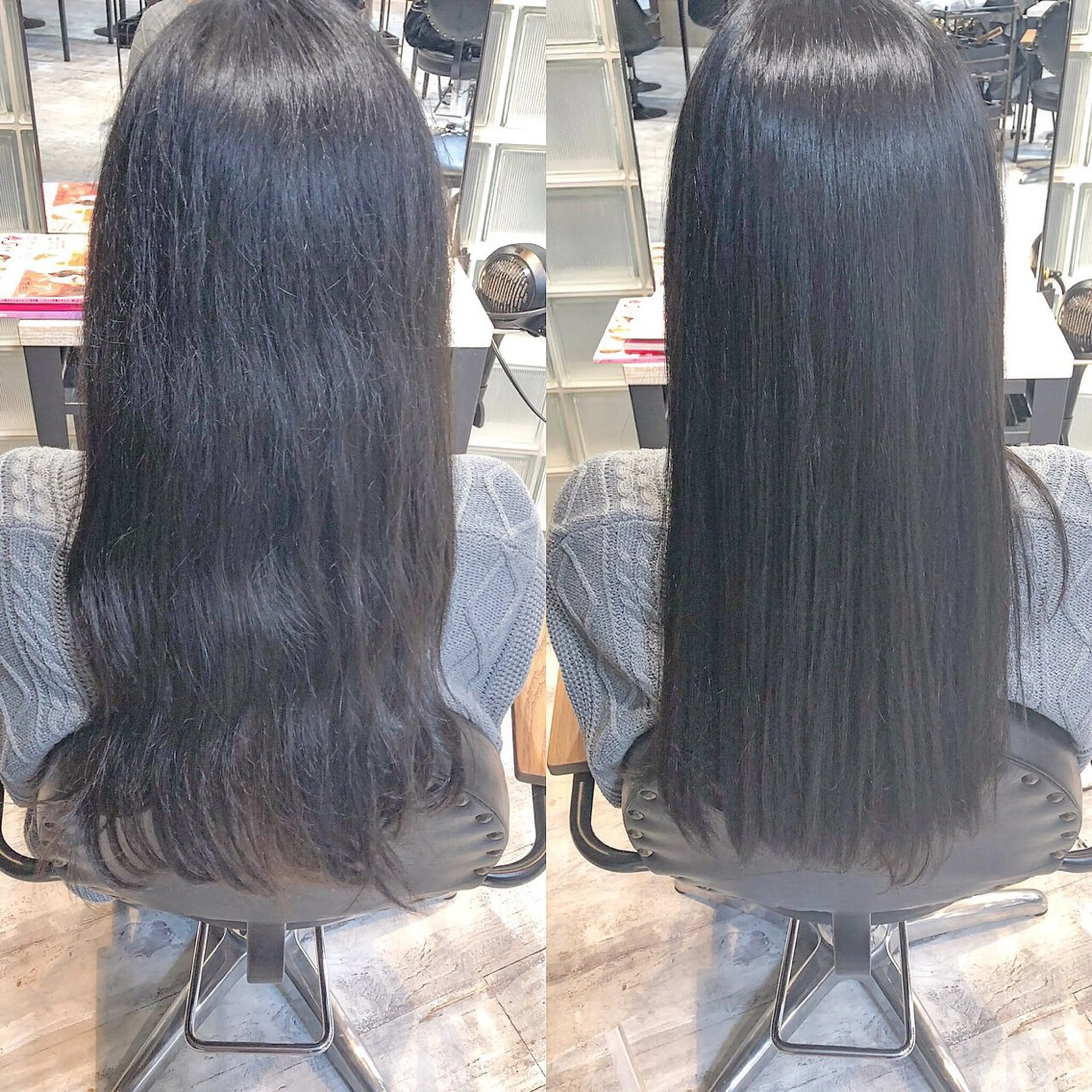 🤍カット＋ブラシで伸ばすナチュラル縮毛矯正🤍の写真