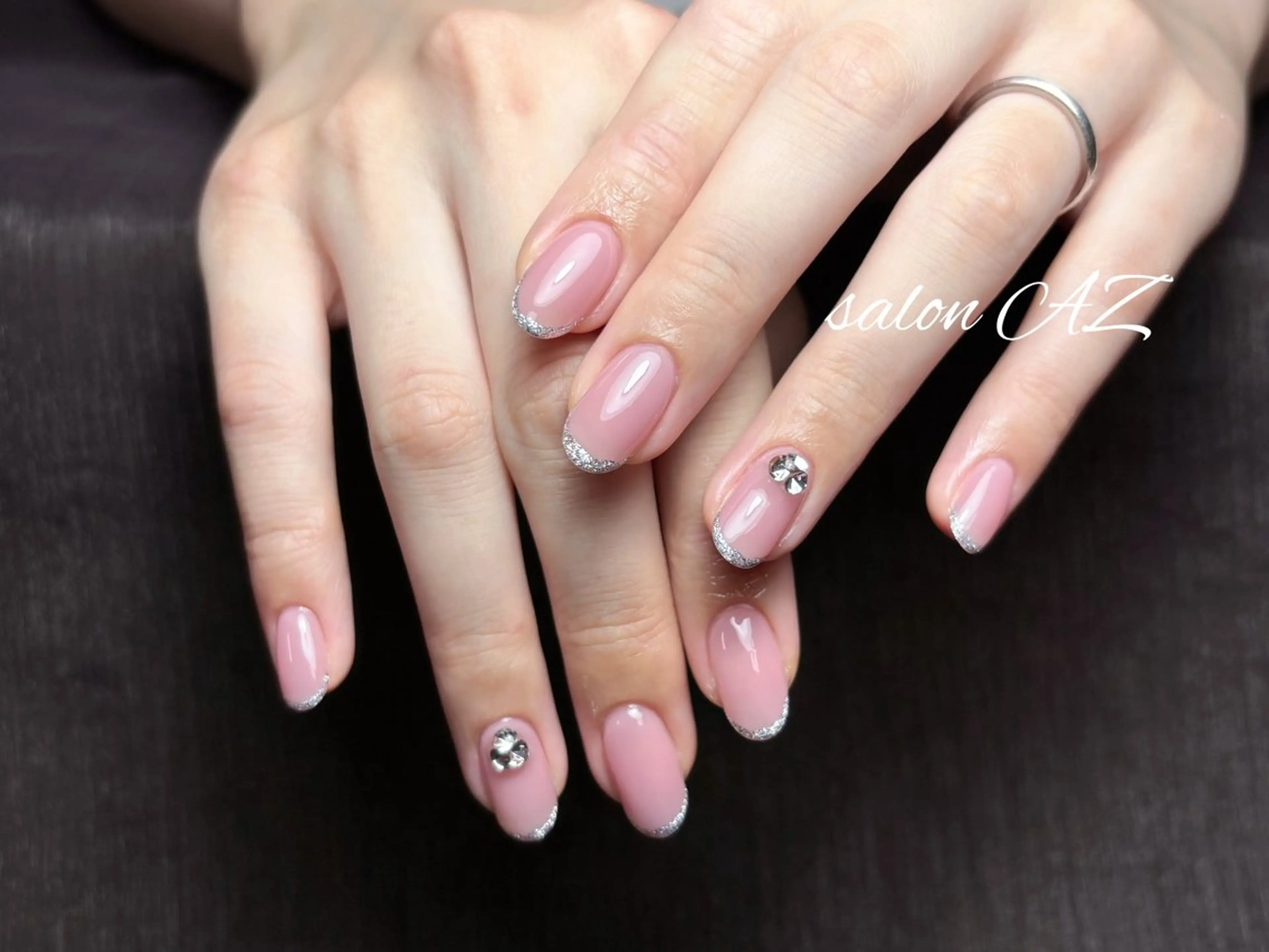 ネイル アートネイル 長さ出し フットネイル フレンチネイル ジェルネイル ハンドネイル salonAZ トップネイリストのネイルデザイン