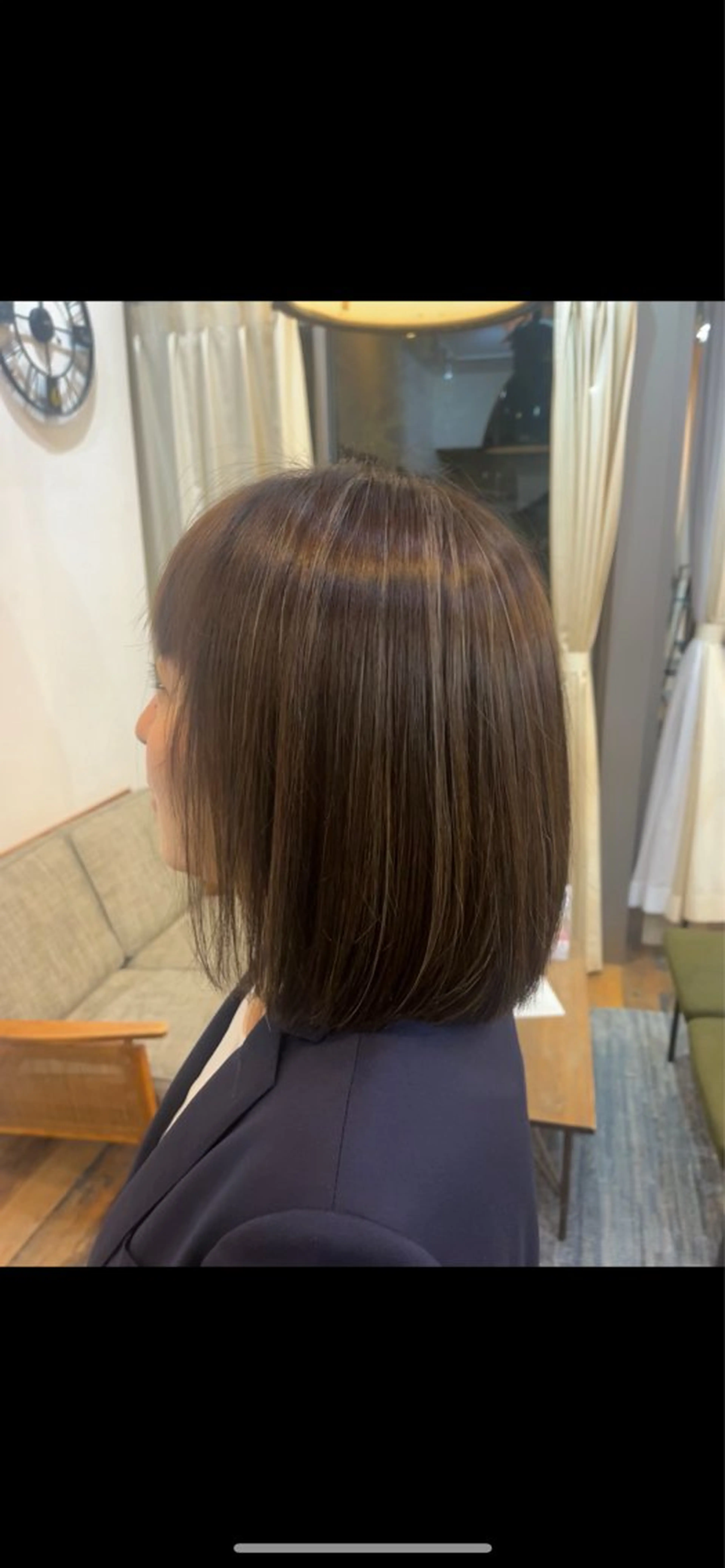 カラー ハイライトカラー ボブ ヘアカラー トリートメント 東　茉央/コテ巻き パーマ🧸銀座のヘアスタイル