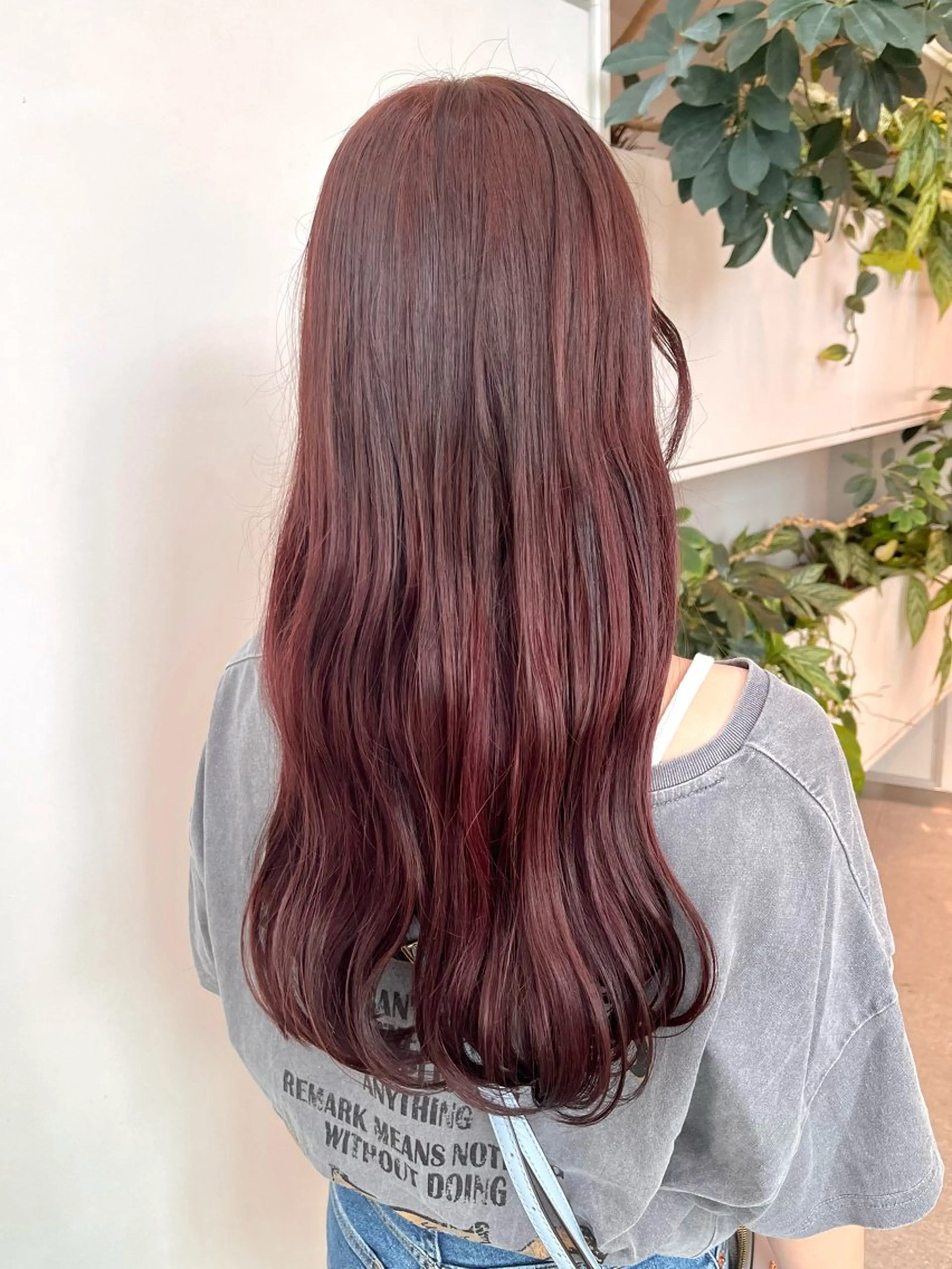 ロング カラー ブリーチ ダブルカラー ブリーチなしカラー レッドカラー ヘアカラー トリートメント くさかみさき🌼暖色 /韓国風/オタク🌼のヘアスタイル